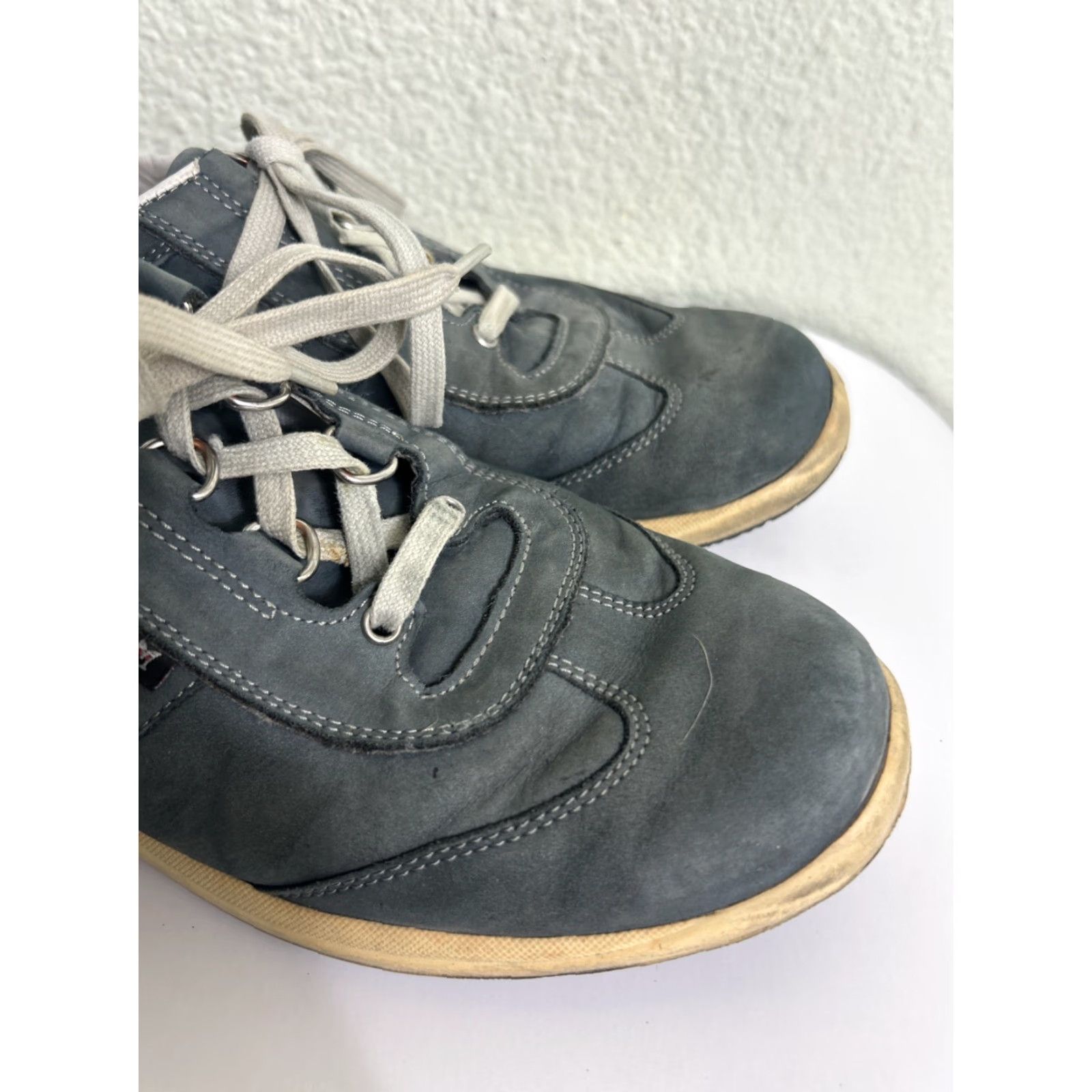 Mephisto Mephisto Womens M Blue Suede Fashion Sneakers Sz. 9.5 - Casual, Solid Blue Suede Upper, Fashion Sneakers, US 9.5 Size US 10 / IT 40 - 2 Thumbnail