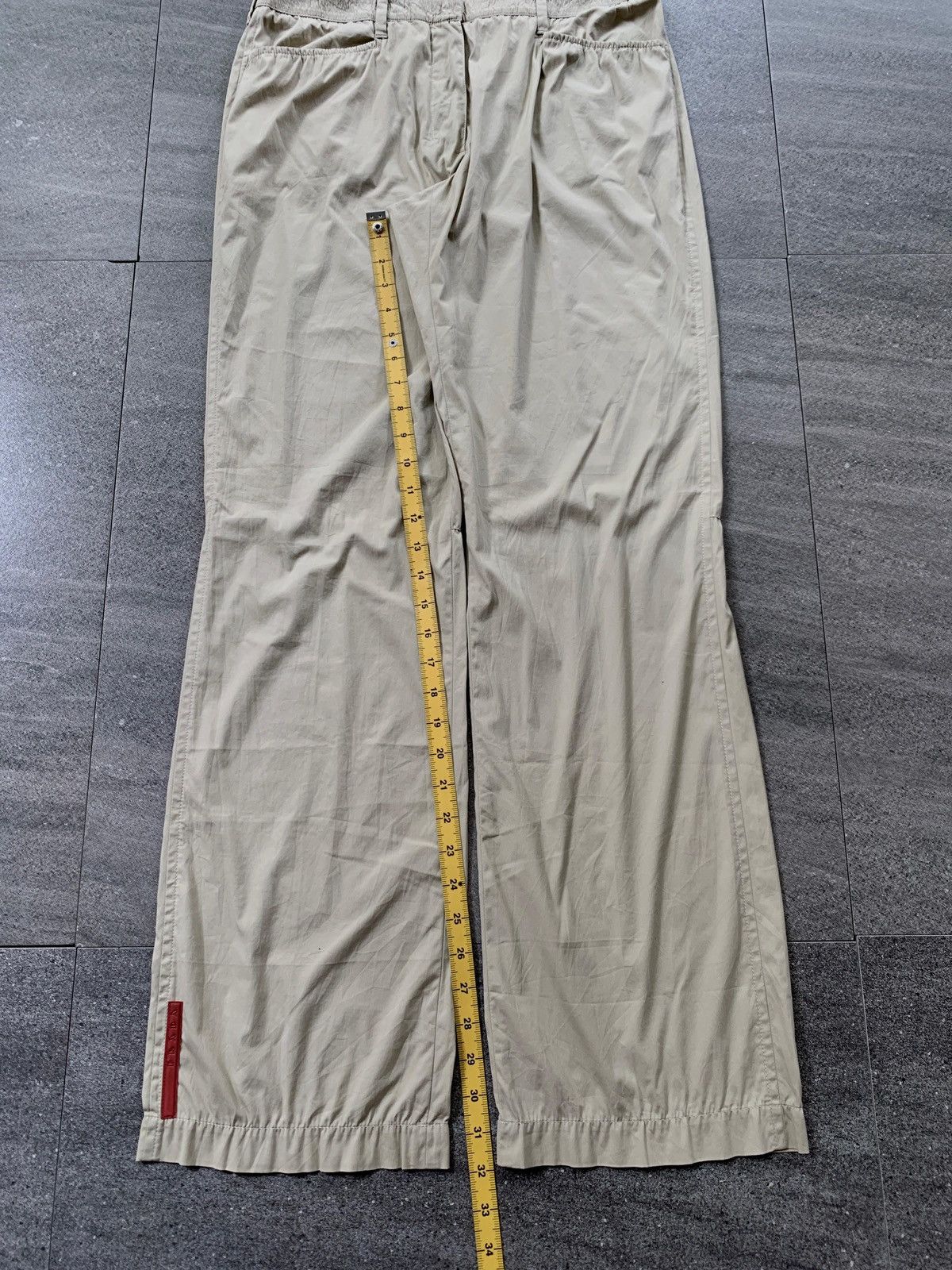 Prada FREE TAX! 2000s Red Tab Easy Pants Size US 30 / EU 46 - 15 Thumbnail