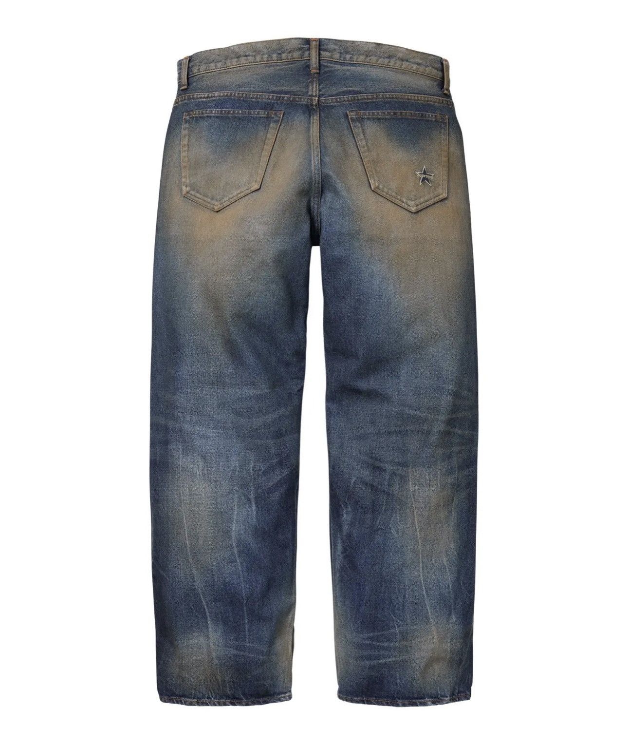 Supreme Distressed Loose Fit Selvedge Jean \