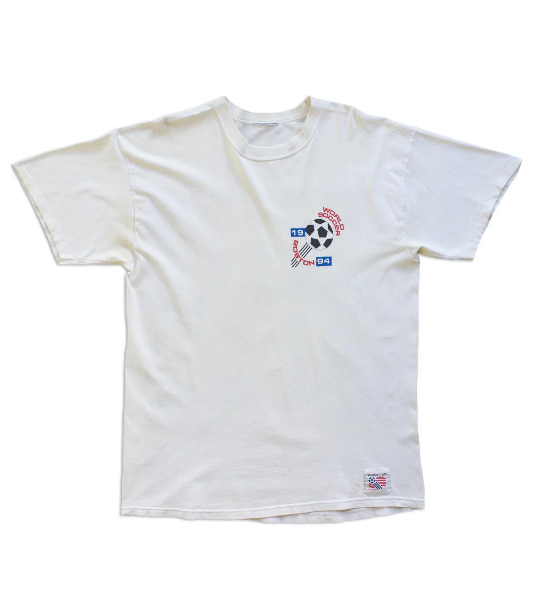 Vintage 1994 Vintage World Soccer Boston T-Shirt Size US L / EU 52-54 / 3 - 1 Thumbnail
