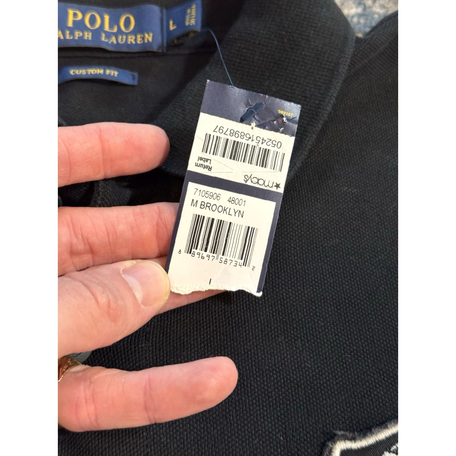 Polo Ralph Lauren NWT Polo Ralph Lauren Brooklyn Athletic Club Rugby Shirt Black Size Large Men Polo Short Sleeve Button Collared Size US L / EU 52-54 / 3 - 4 Thumbnail