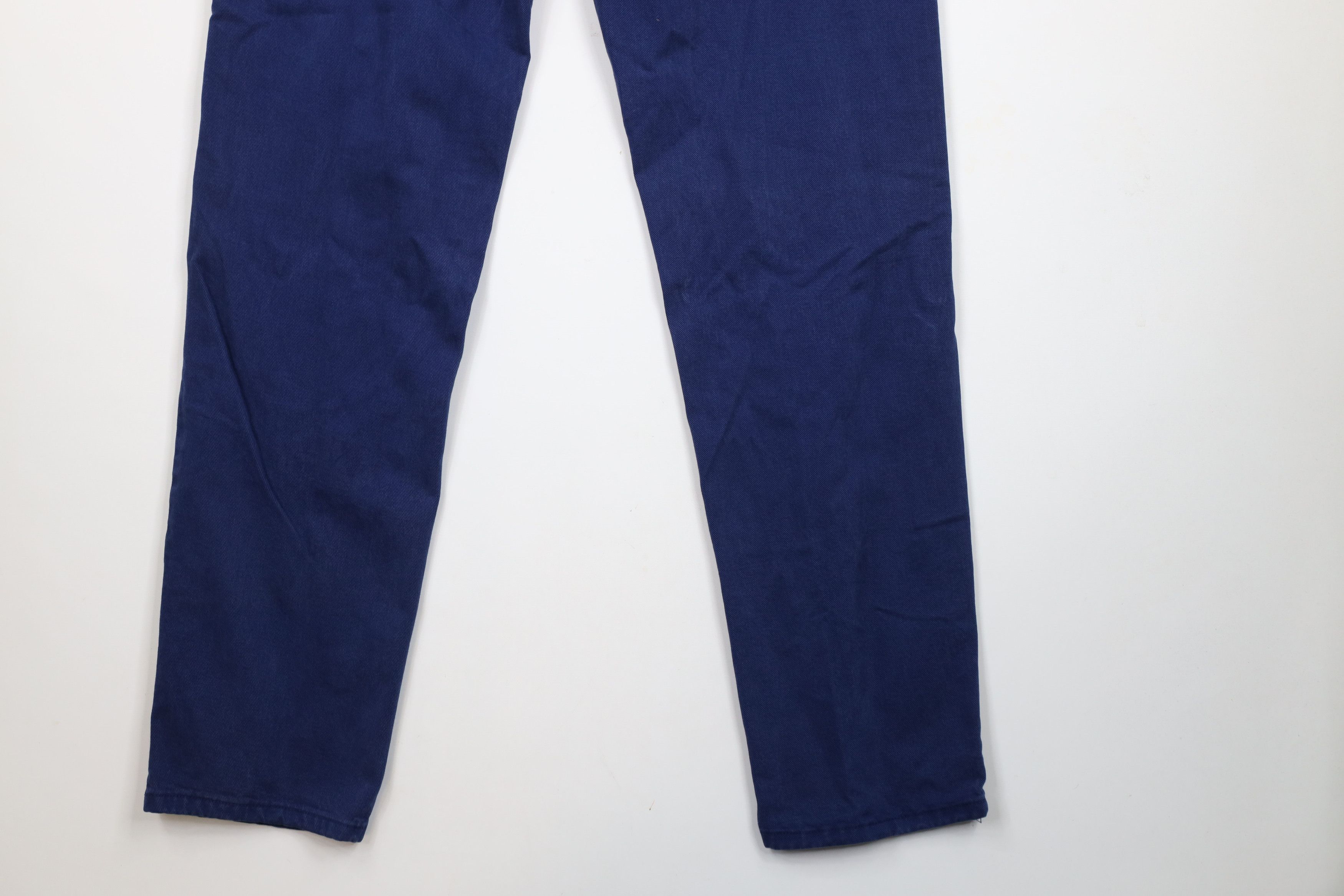 Versace × Vintage Vintage 90s Versace Spell Out Tapered Leg Denim Jeans Blue Size US 32 / EU 48 - 11 Thumbnail