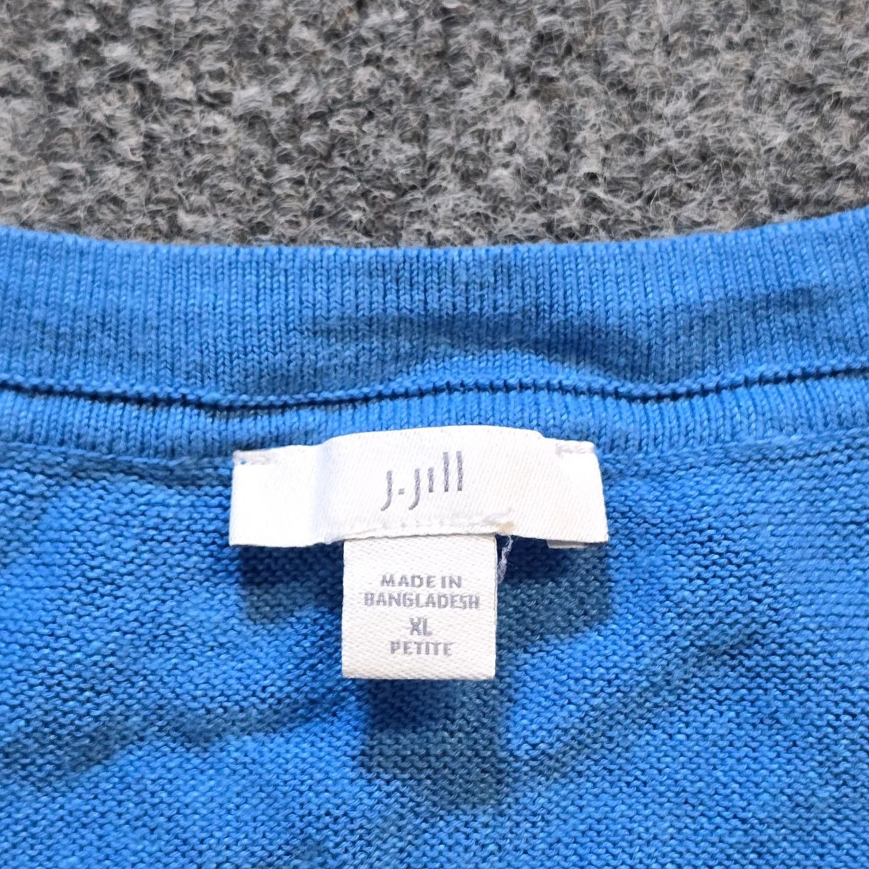 J. Jill J. Jill Top Womens XL Petite Blue 3/4 Sleeve Linen Blend Stretchy Capsule Shirt Blouse Womens Mens? Size XL / US 12-14 / IT 48-50 - 4 Thumbnail
