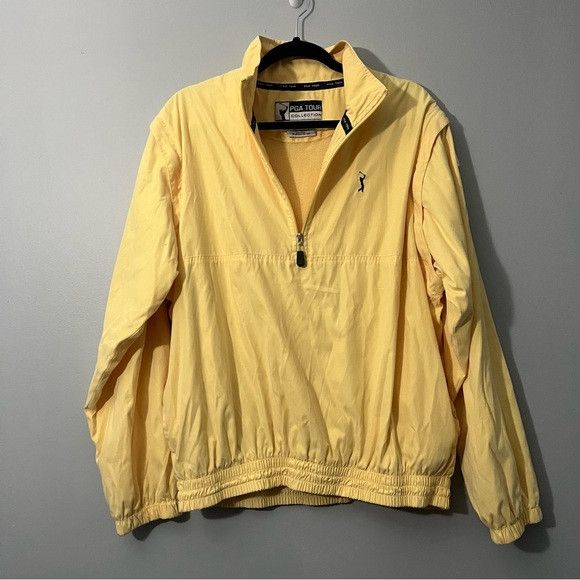 PGA Tour PGA tour Original pull over lightweight jacket in yellow Lg Size US L / EU 52-54 / 3 - 1 Thumbnail
