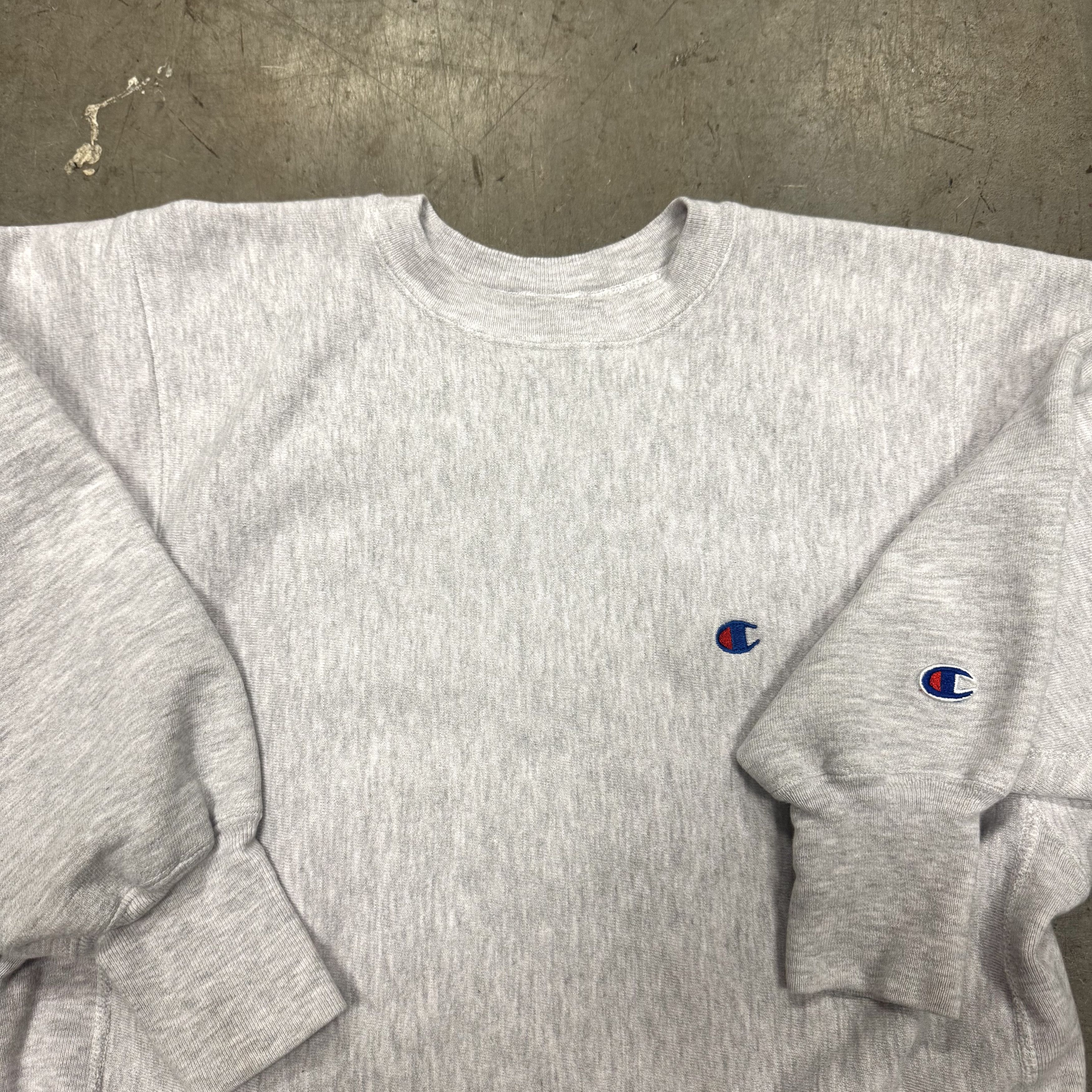 Champion × Vintage VTG 90s Champion Reverse Weave Heavyweight Mini C Sweatshirt Size US L / EU 52-54 / 3 - 2 Thumbnail