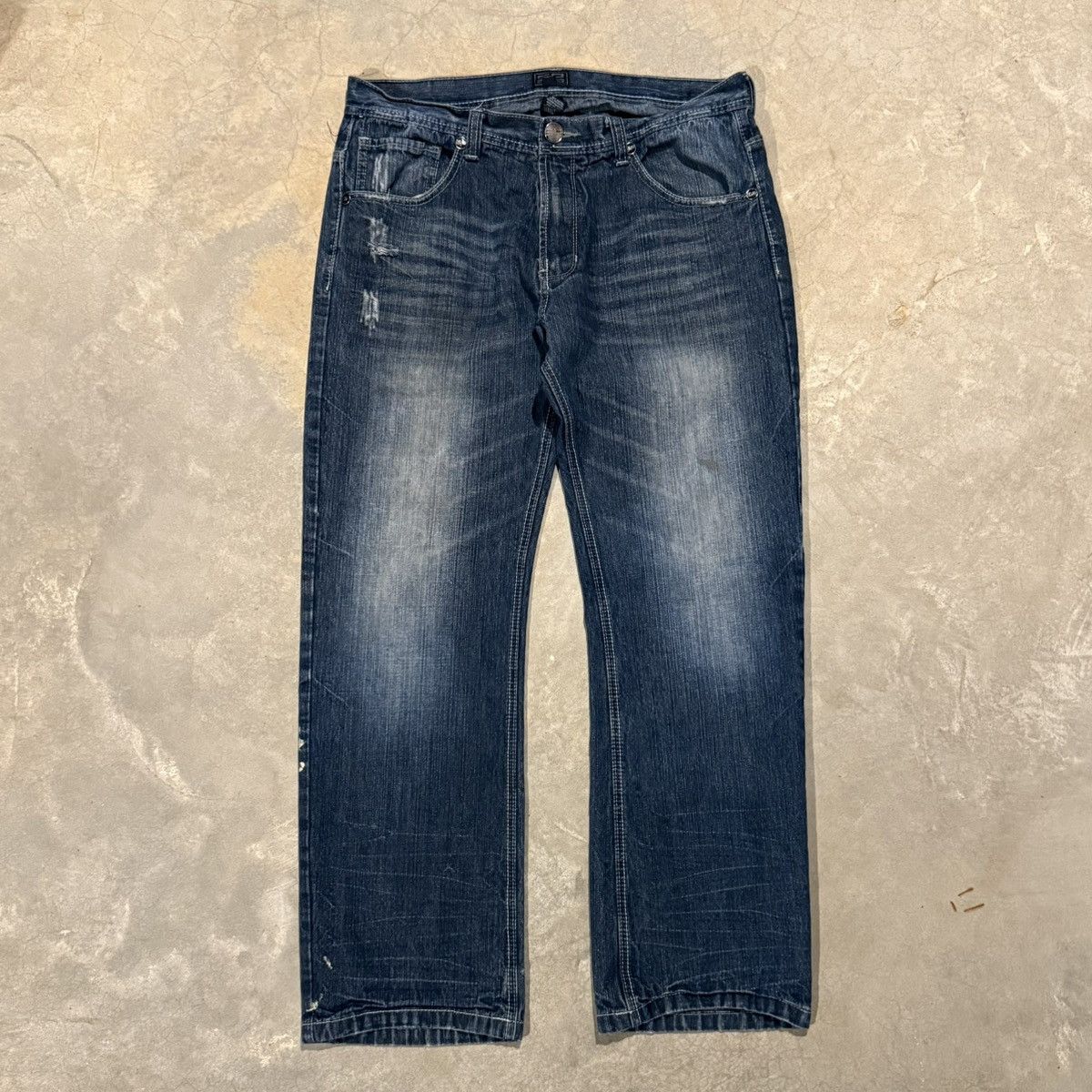 Vtg 2000s Southpole Faded Distressed Baggy Jeans ERD Grunge