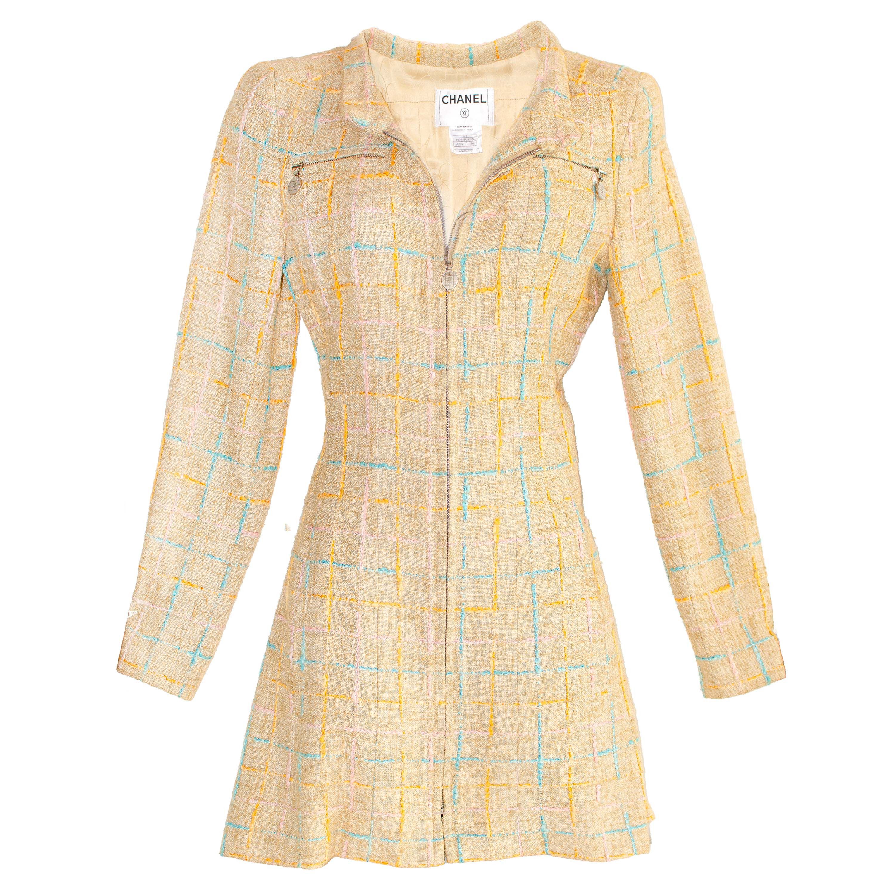 Chanel Chanel Spring 2001 Vintage tweed Jacket Size XS / US 0-2 / IT 36-38 - 2 Thumbnail
