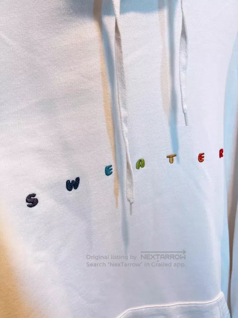 Vetements Vetements Rainbow Embroidered Letter White Hooded Sweatshi Size US XS / EU 42 / 0 - 4 Thumbnail