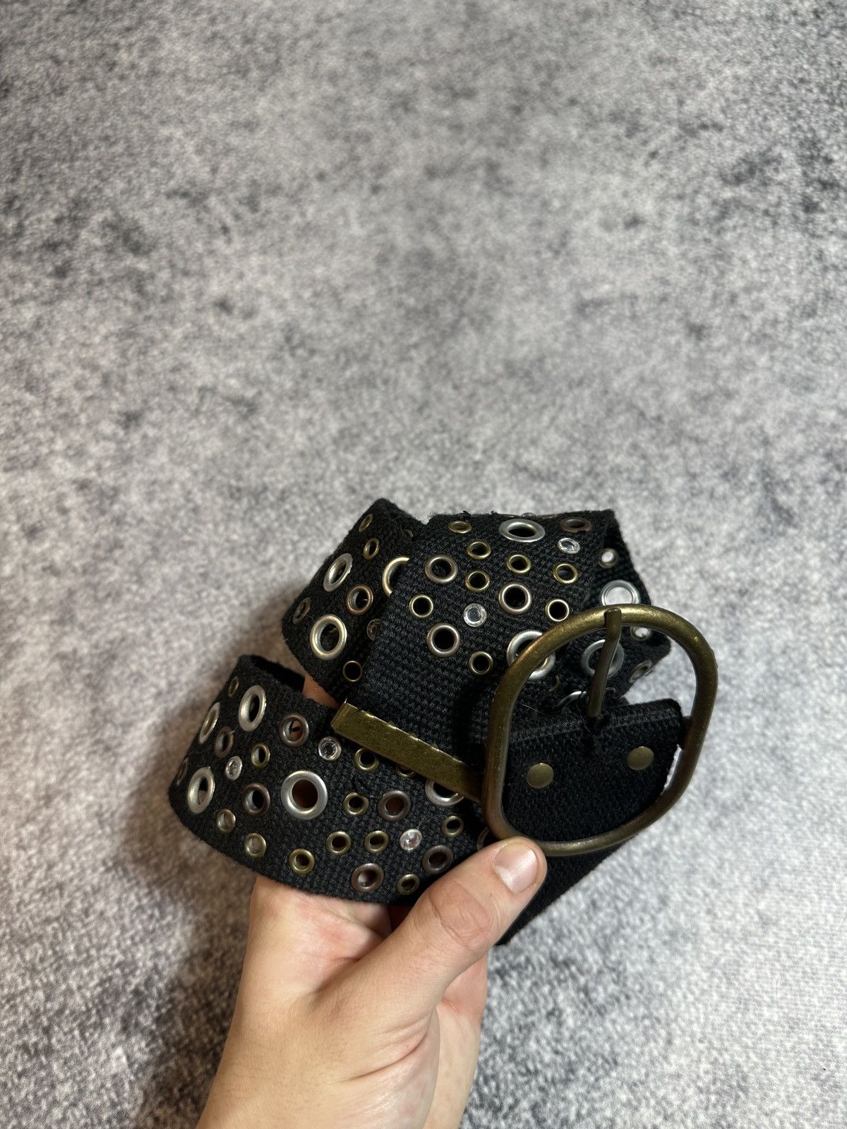Other Y2K Leather Full Hole Belts Streetwear Opium Style Rare USA Size ONE SIZE - 2 Thumbnail