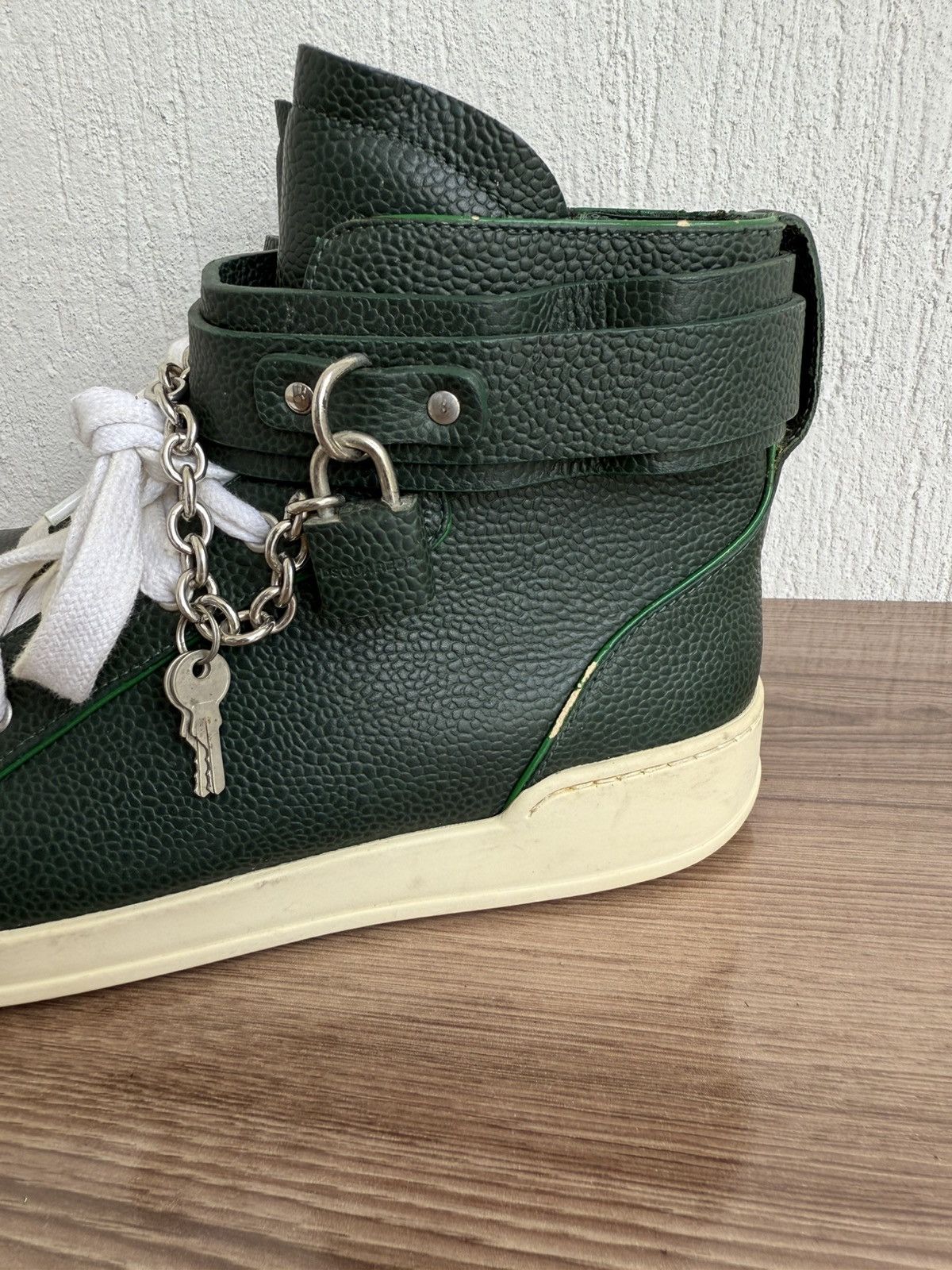 Dsquared2 🟢🔥🔥Y2k padlock strap sneaker Size US 10 / EU 43 - 11 Thumbnail