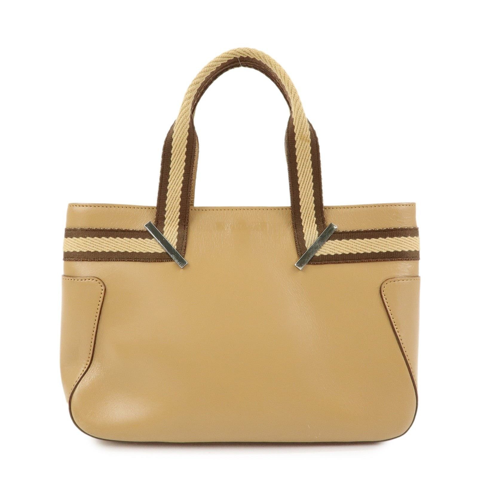 Gucci Gucci Sherry Line Calfskin Tote Tan Size ONE SIZE - 1 Thumbnail