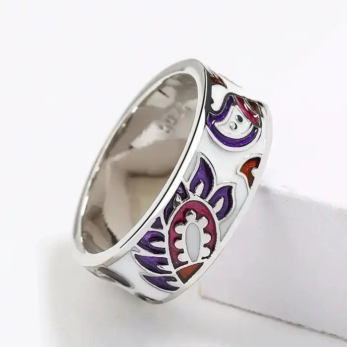 Japanese Brand Creative Colorful Bohemian Ring Size ONE SIZE - 1 Thumbnail