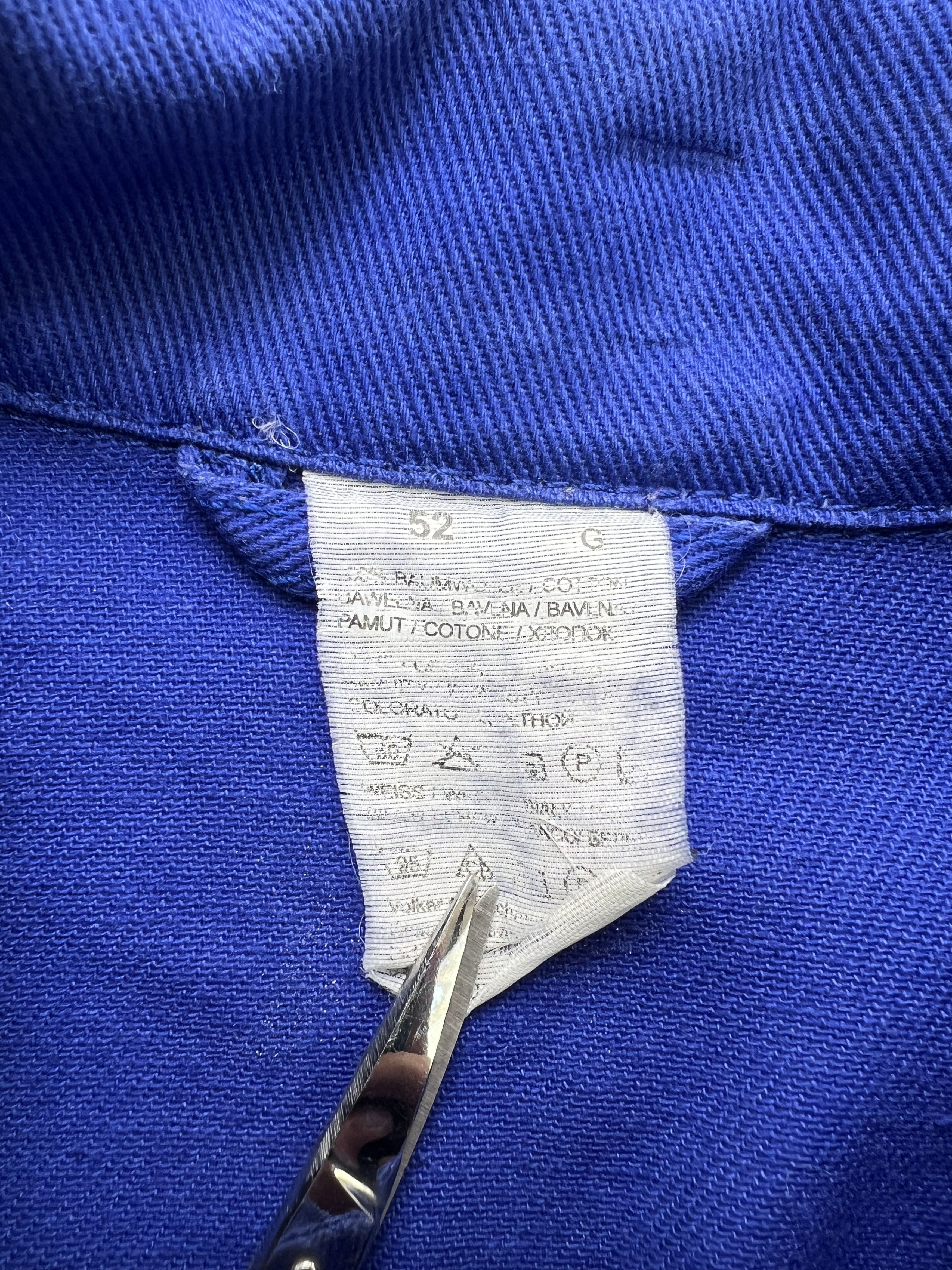 Vintage French Work Chore Jacket Vintage Bleu De Travail Size US L / EU 52-54 / 3 - 3 Thumbnail
