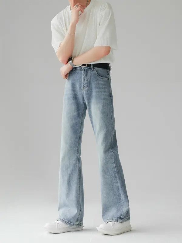 Japanese Brand Shia American retro loose cleanfit flared jeans for men Size US 32 / EU 48 - 5 Thumbnail