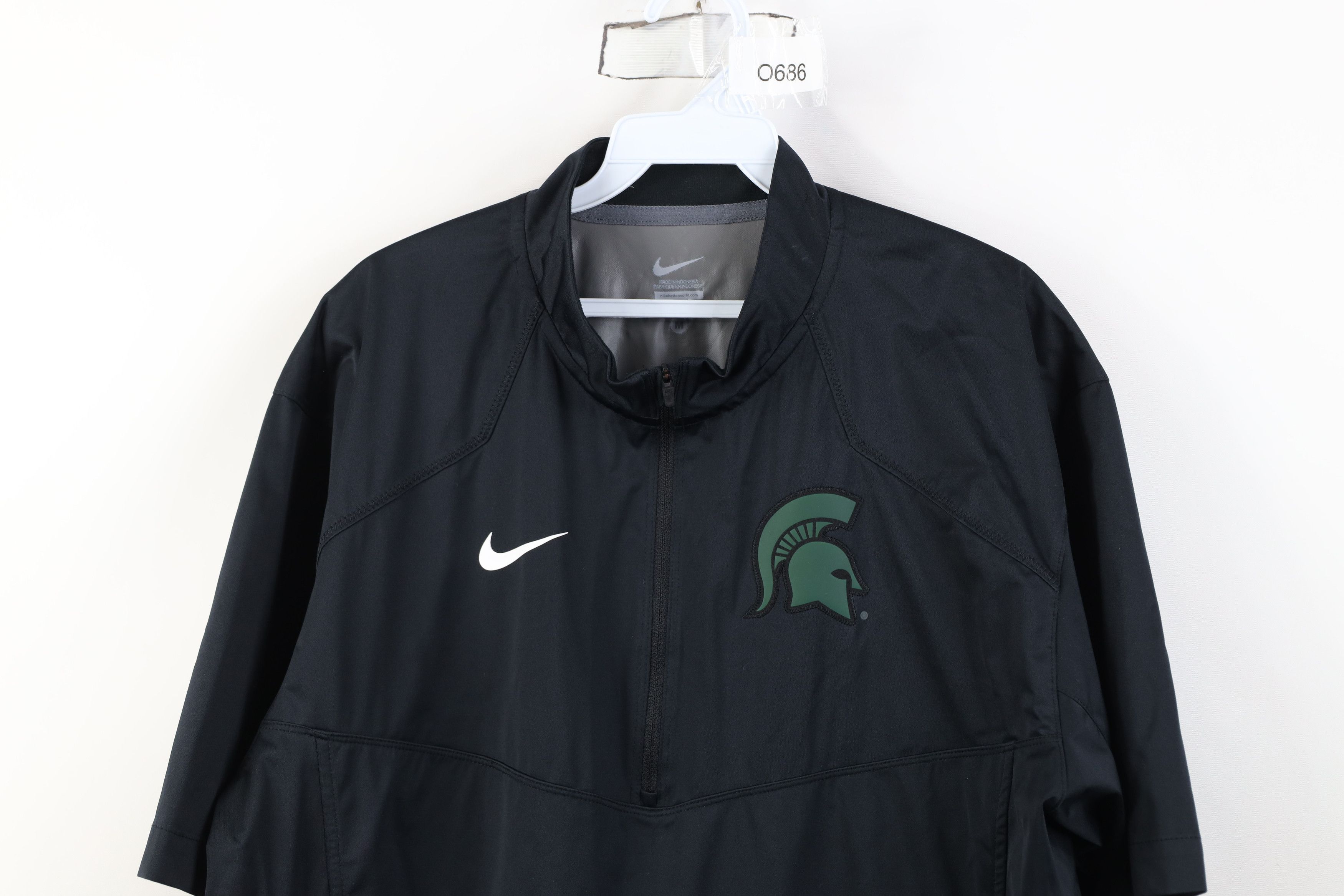 Nike Nike Michigan State University Short Sleeve Rain Jacket Size US M / EU 48-50 / 2 - 2 Thumbnail