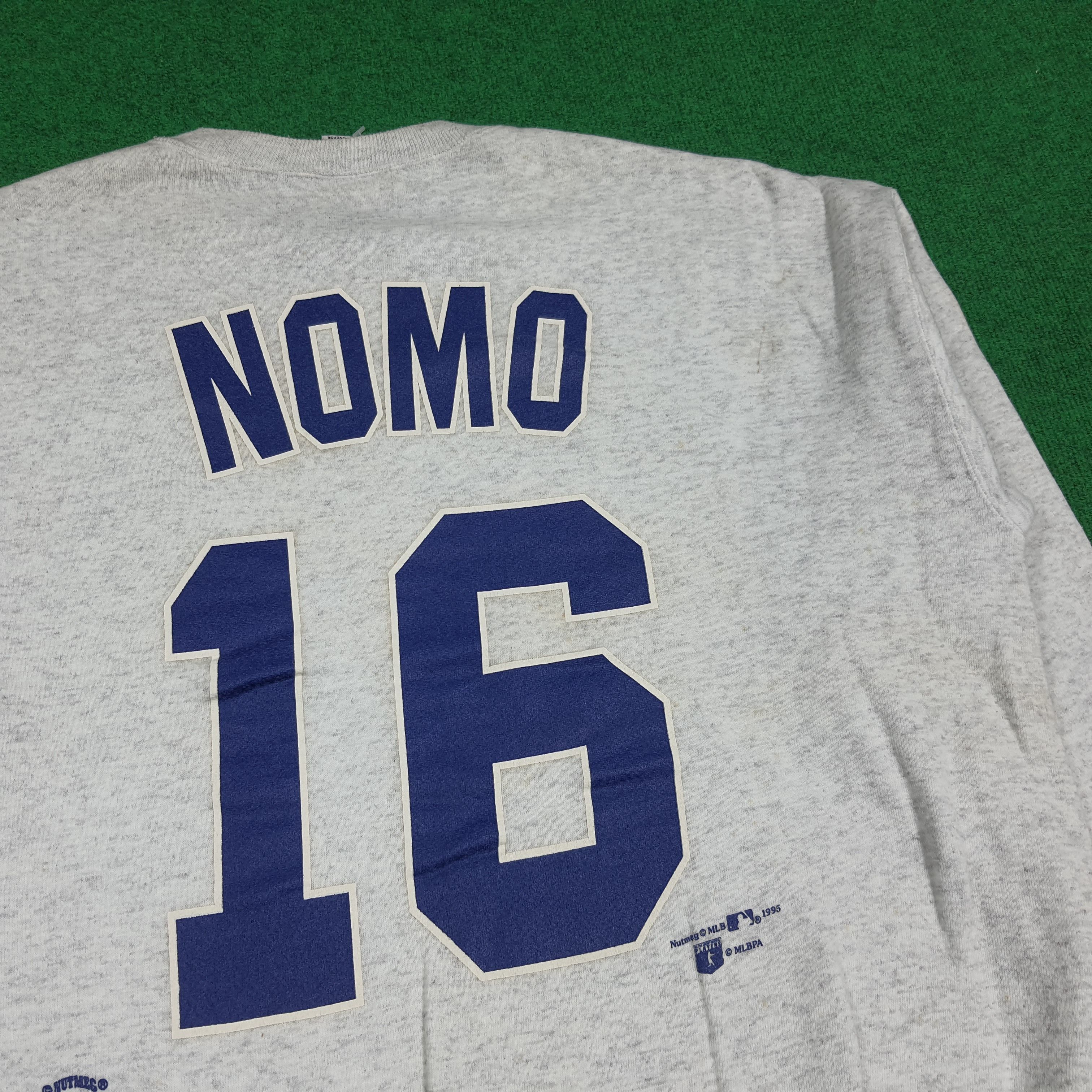 Nutmeg Vintage 90s Nutmeg Hideo Nomo LA Dodgers Sweatshirt C282N14 Size US XL / EU 56 / 4 - 6 Thumbnail