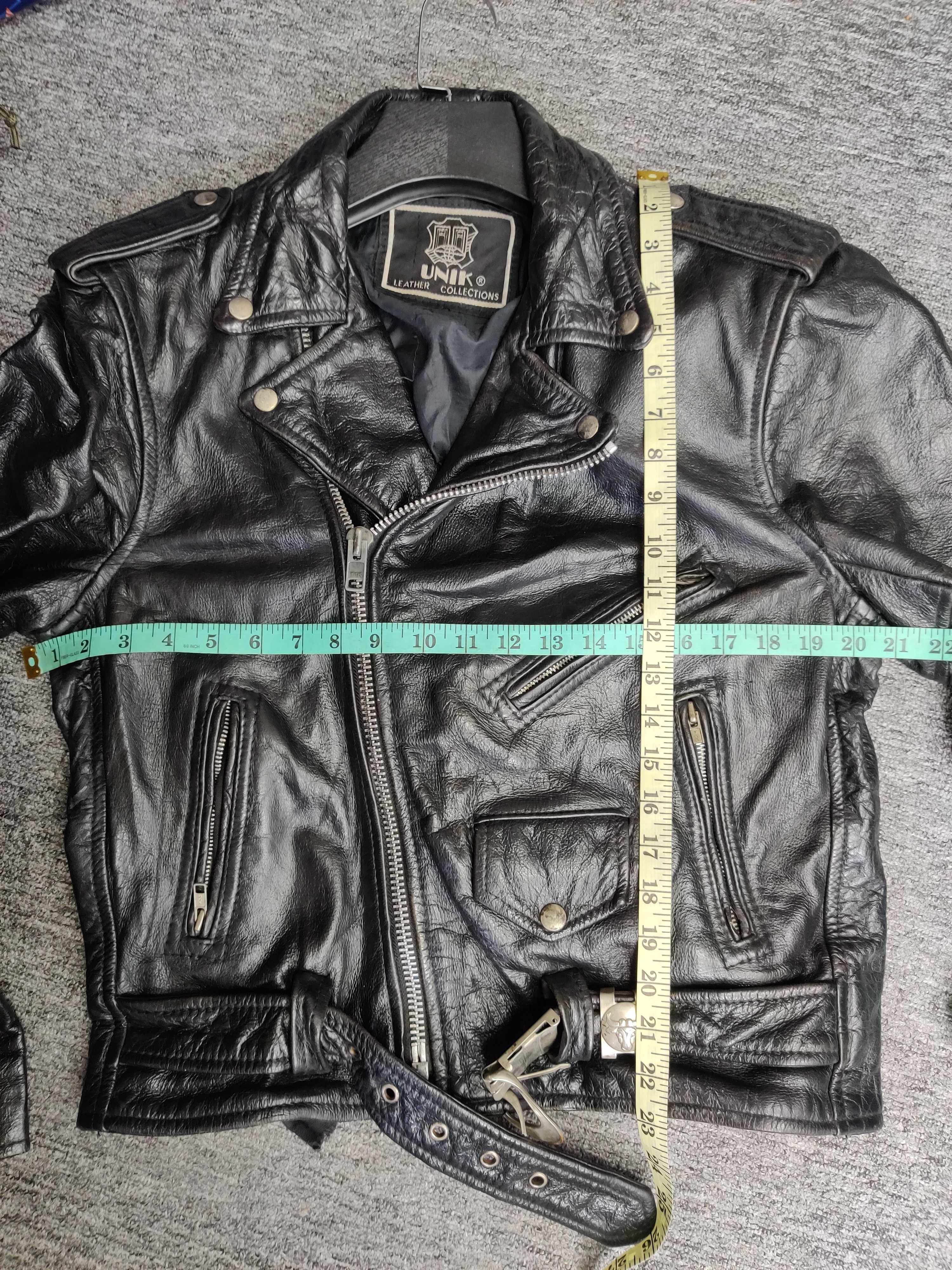 Vintage Vintage Unik Leather Motorcycle Jacket Like Perfecto Size US M / EU 48-50 / 2 - 13 Thumbnail