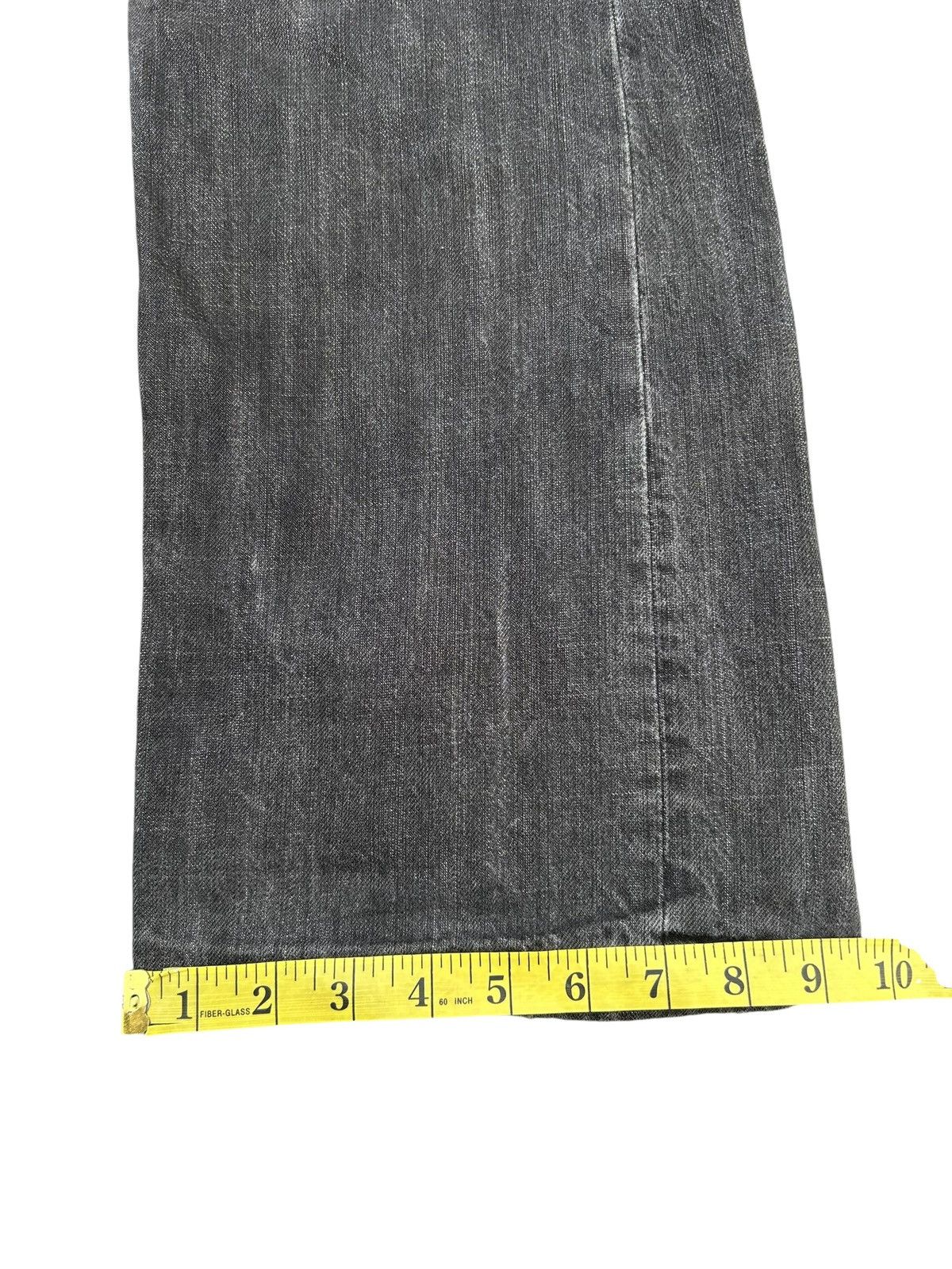 If Six Was Nine FLARE FUNNY DEVIL SKULL IMPULSE PLEASURE DISTRESSED DENIM Size US 34 / EU 50 - 15 Thumbnail