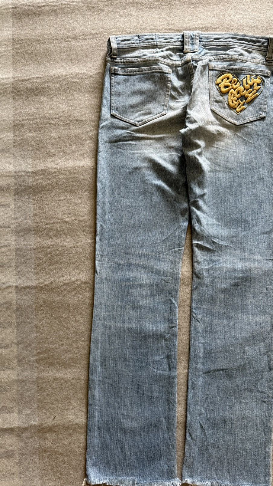 KEITAMARUYAMA Keita Maruyama Beauty Bar Denim Heart Embroidery Size 30" / US 8 / IT 44 - 5 Thumbnail