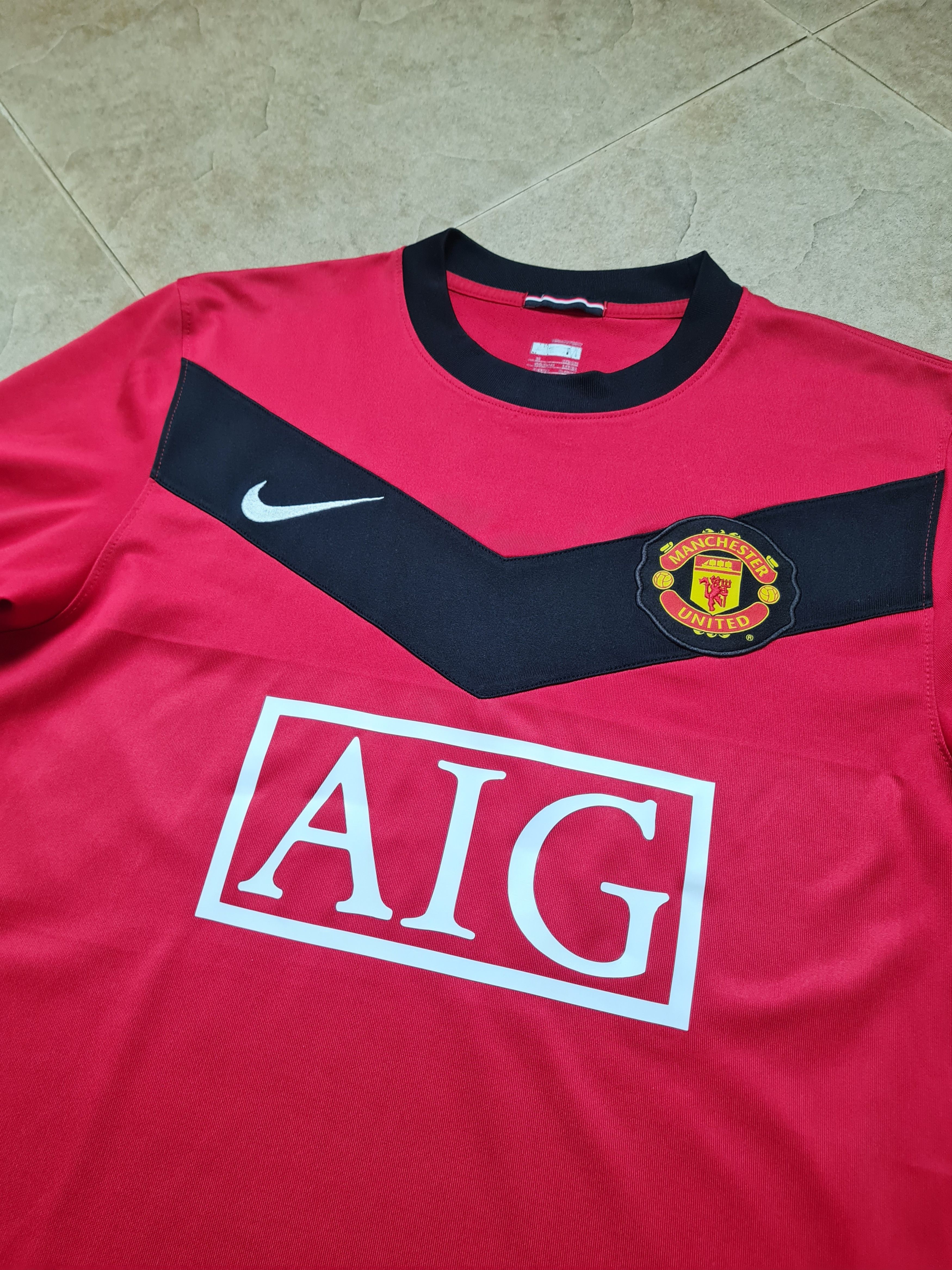 Nike MANCHESTER UNITED 2009/2010 NIKE HOME FOOTBALL SHIRT #7 OWEN Size US M / EU 48-50 / 2 - 4 Thumbnail