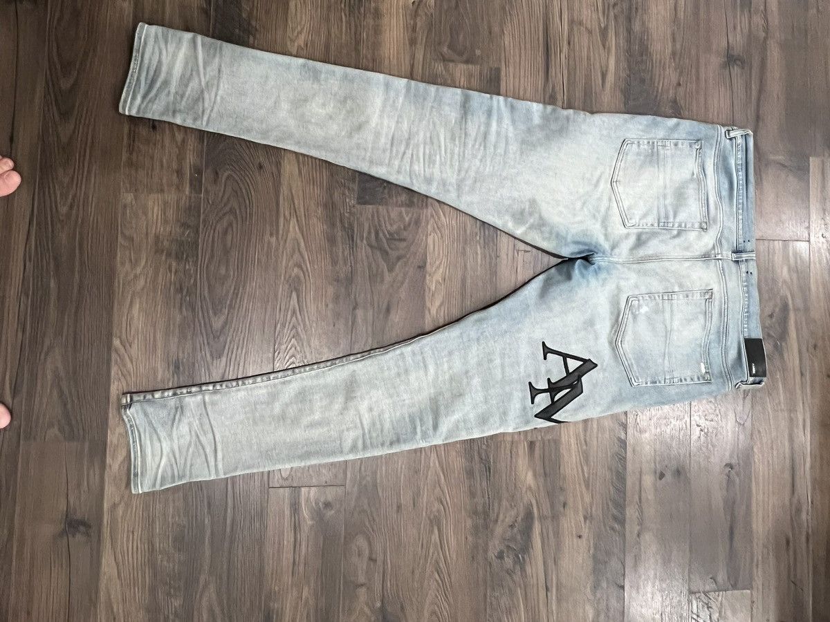 Amiri Amiri Jeans, Leather Amiri Staggered Print Size US 38 / EU 54 - 2 Thumbnail