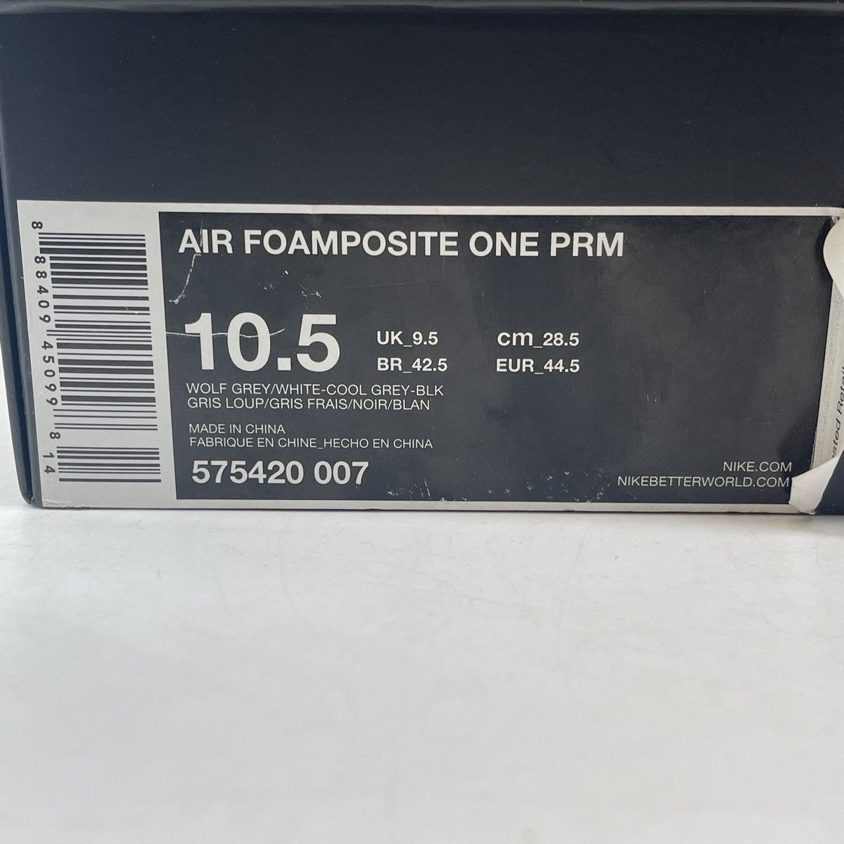 Nike Air foamposite one wolf grey Size US 10.5 / EU 43-44 - 9 Thumbnail