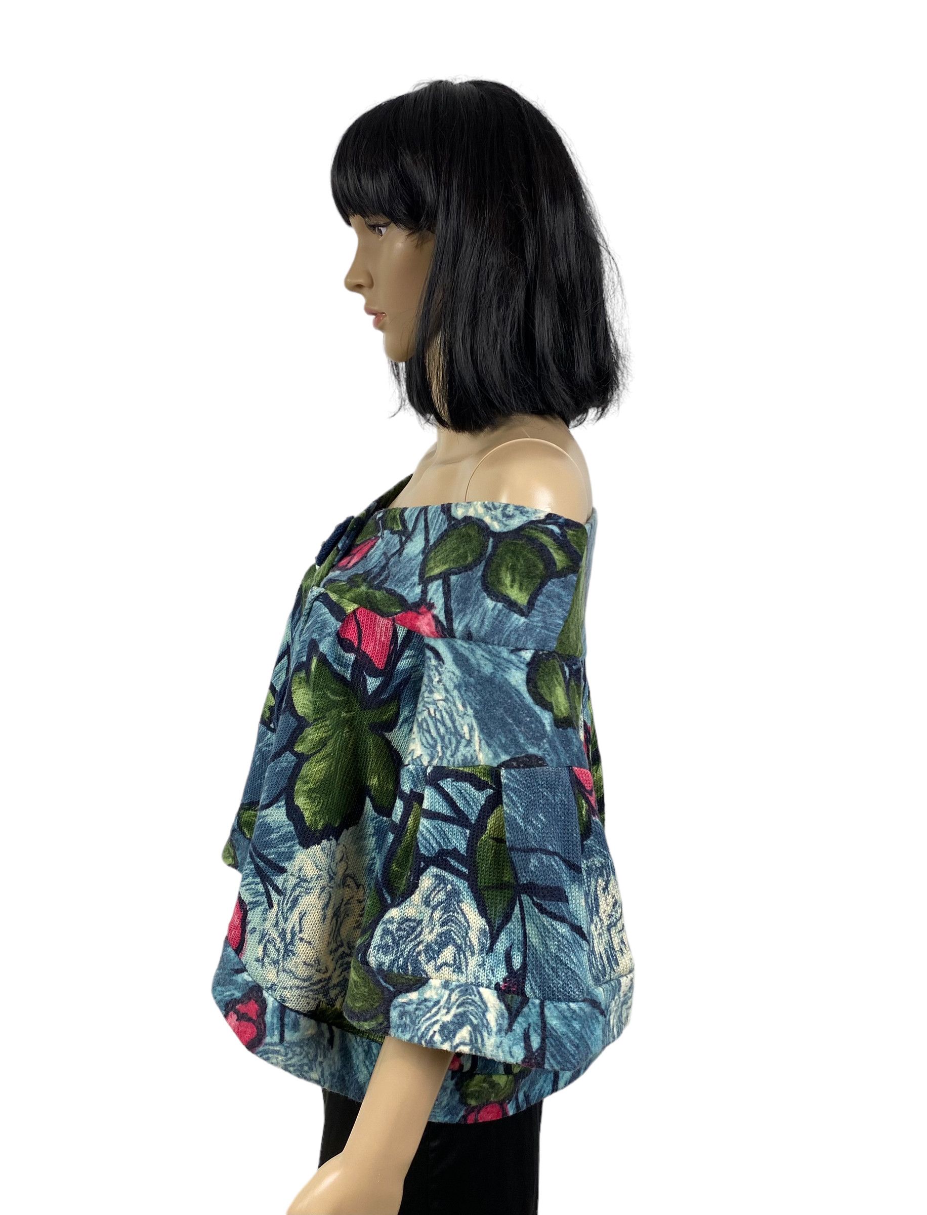 Kenzo kenzo off shoulder wool flower printed jacket size M Size M / US 6-8 / IT 42-44 - 6 Thumbnail