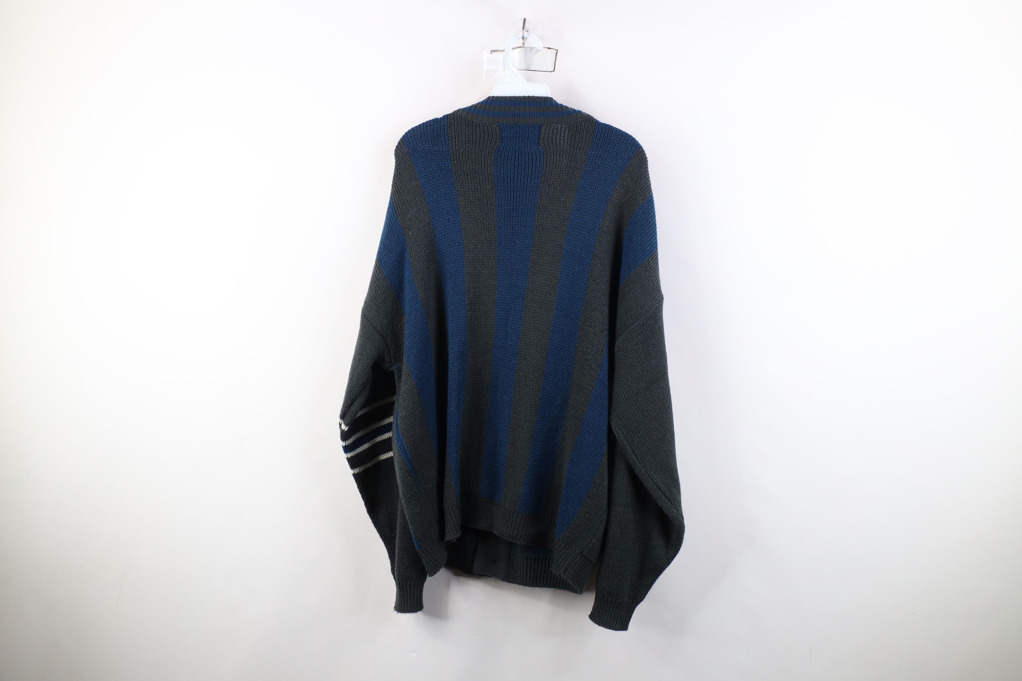 Vintage Vintage 90s Streetwear Skateboard Knit Cardigan Sweater Size US M / EU 48-50 / 2 - 9 Thumbnail
