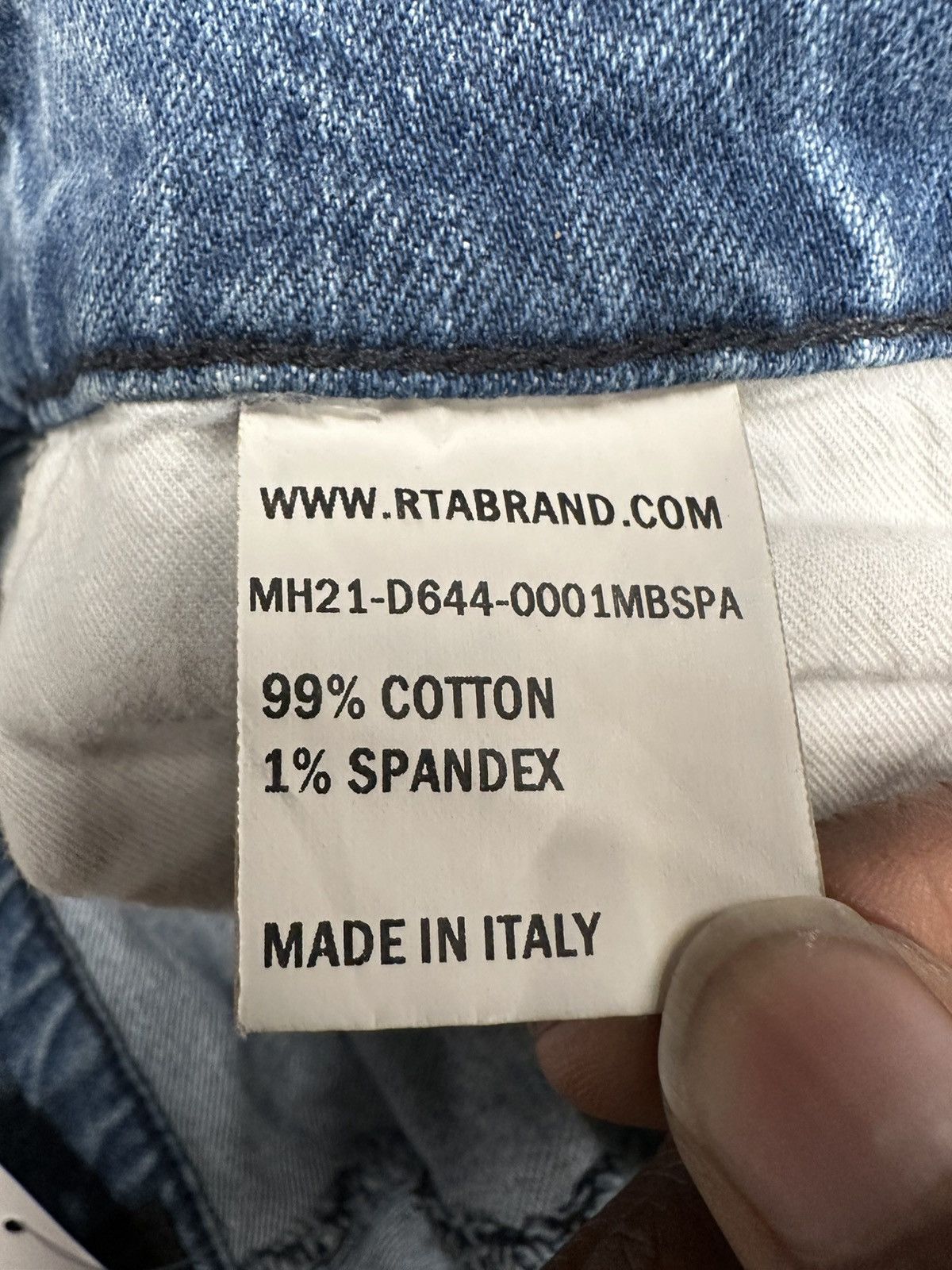 Rta Rta Silver Splatter Small Spell Blue Denim Jeans Size 31 Size US 31 - 5 Thumbnail