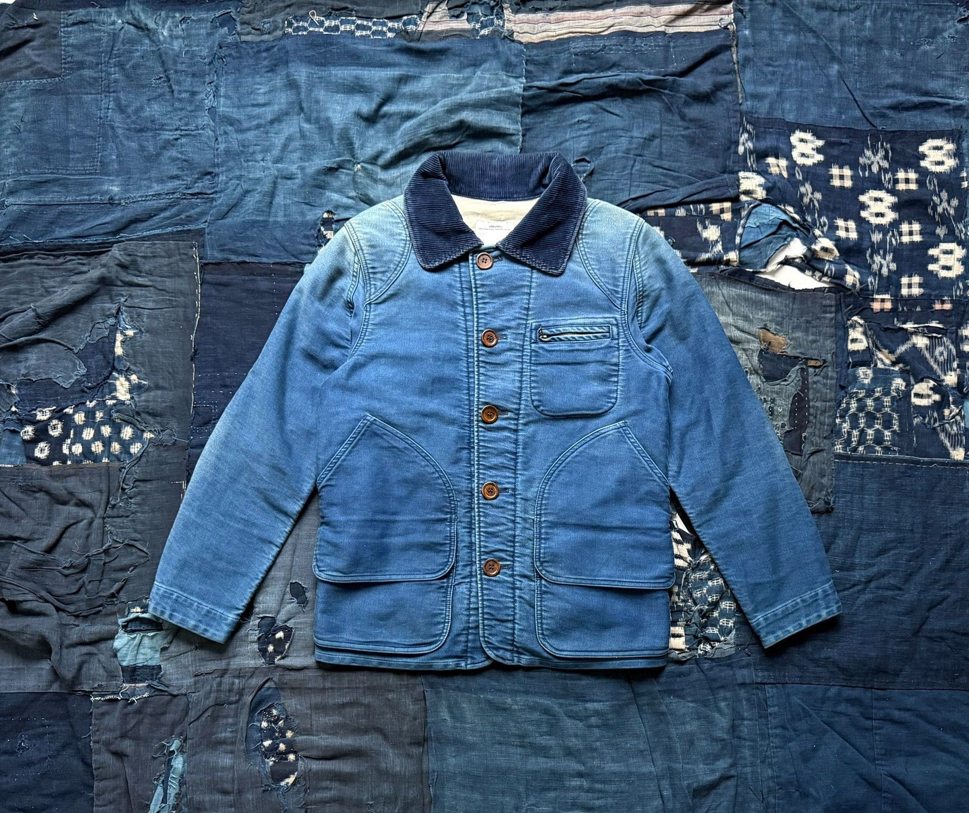 Visvim VISVIM 13AW MINIE HUNTING JKT DMGD MOLESKIN Size US XXS / EU 40 - 1 Thumbnail