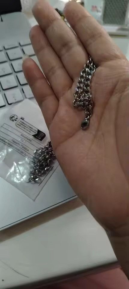 Japanese Brand 5 mm Cuban Link Bracelet - 18 cm Stainless Steel Curb Chain Size ONE SIZE - 3 Thumbnail