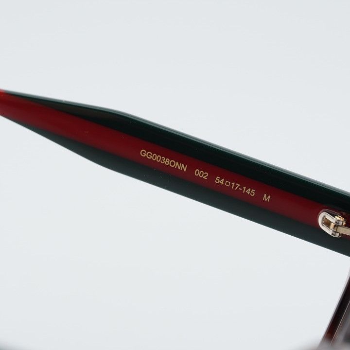 Gucci Gucci GG0038ONN 002 Eyeglasses Havana 54mm Square Frame Size ONE SIZE - 8 Thumbnail