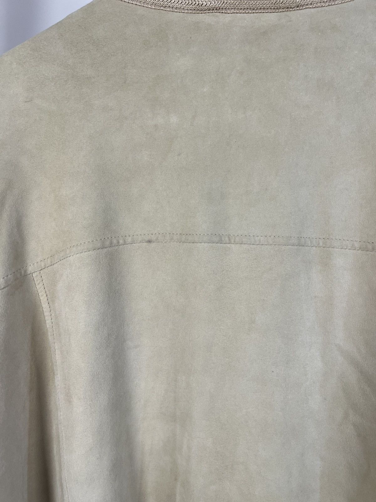 Ermenegildo Zegna Zegna Vintage Suede Leather Jacket Beige Men's Italy Size US L / EU 52-54 / 3 - 10 Thumbnail