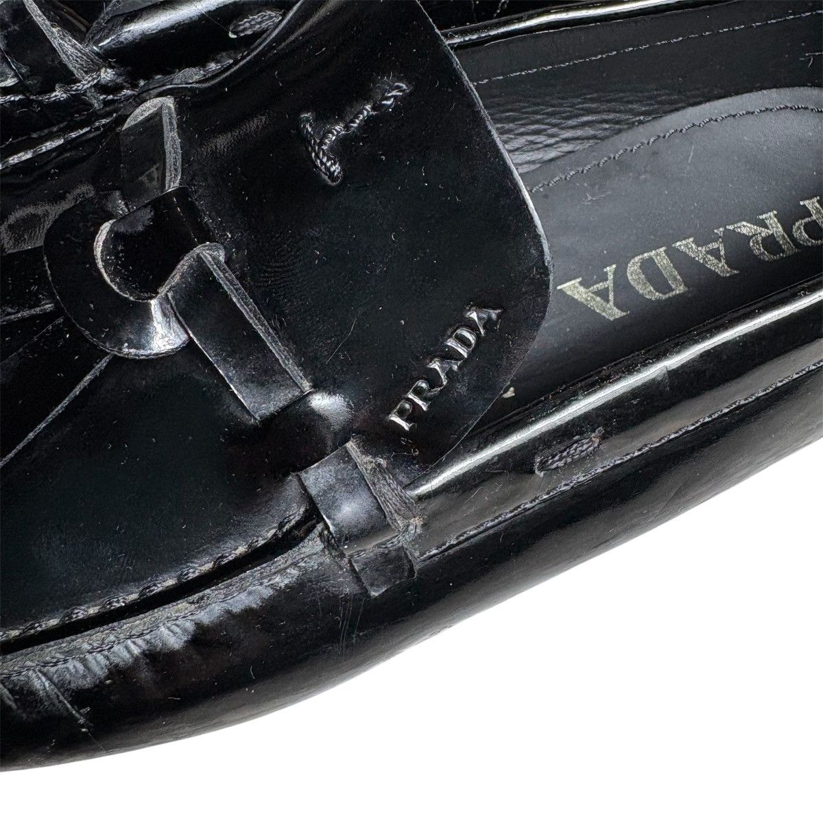 Prada Prada Ribbon Leather Shoes Size US 5.5 / IT 35.5 - 6 Thumbnail