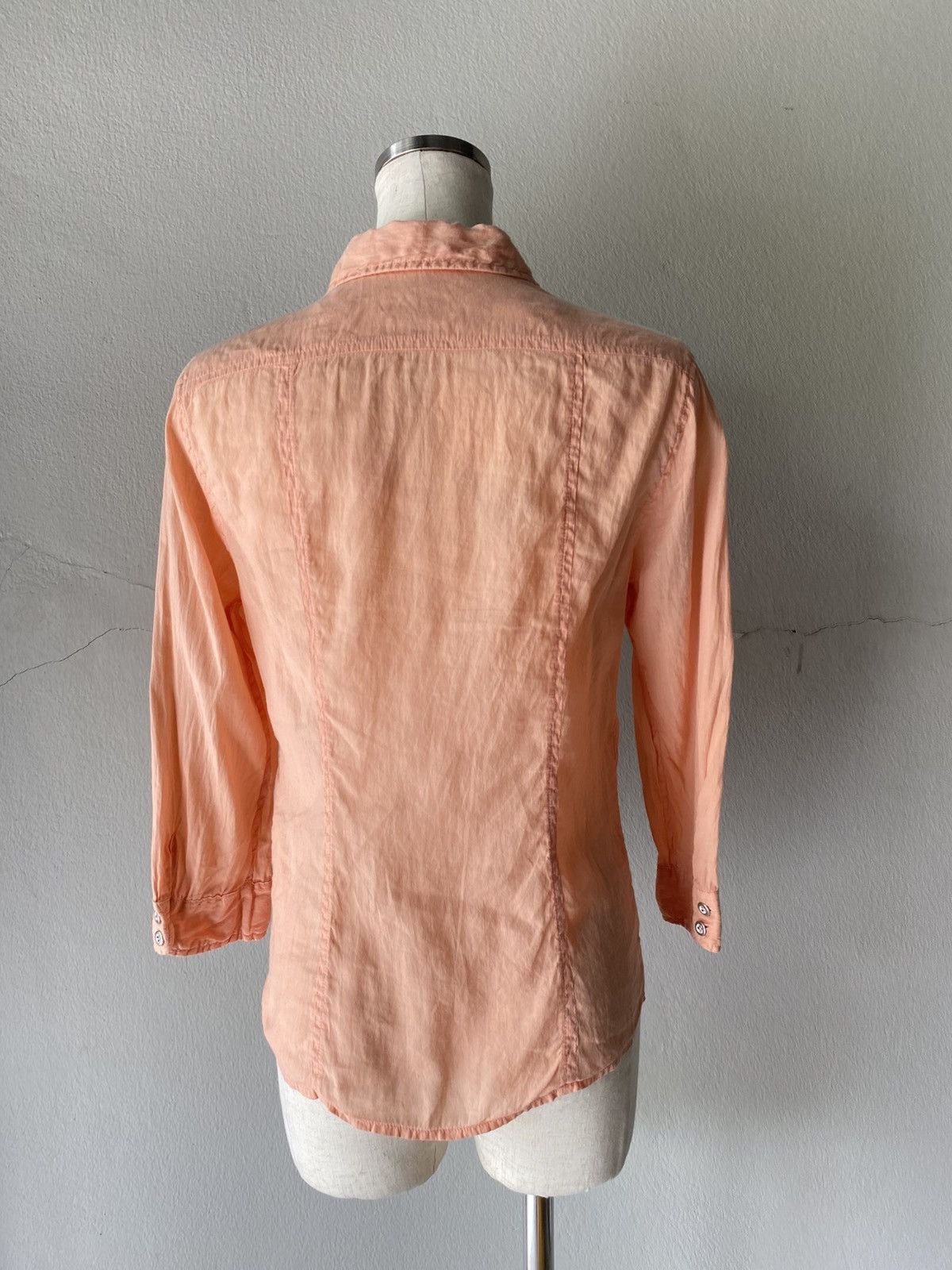 Marithe + Francois Girbaud MARITHE + FRANCOIS GIRBAUD Peach Ruffled Blouse Size M / US 6-8 / IT 42-44 - 17 Thumbnail