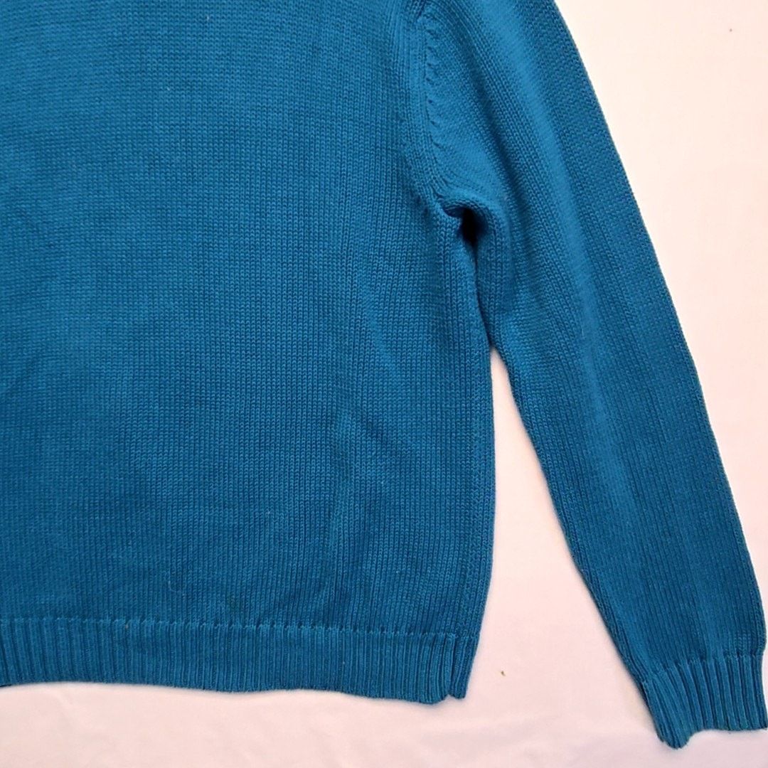 Chaps Chaps Quarter 1/4 Zip Sweater Blue Pullover XL Knitwear Size US XL / EU 56 / 4 - 11 Thumbnail