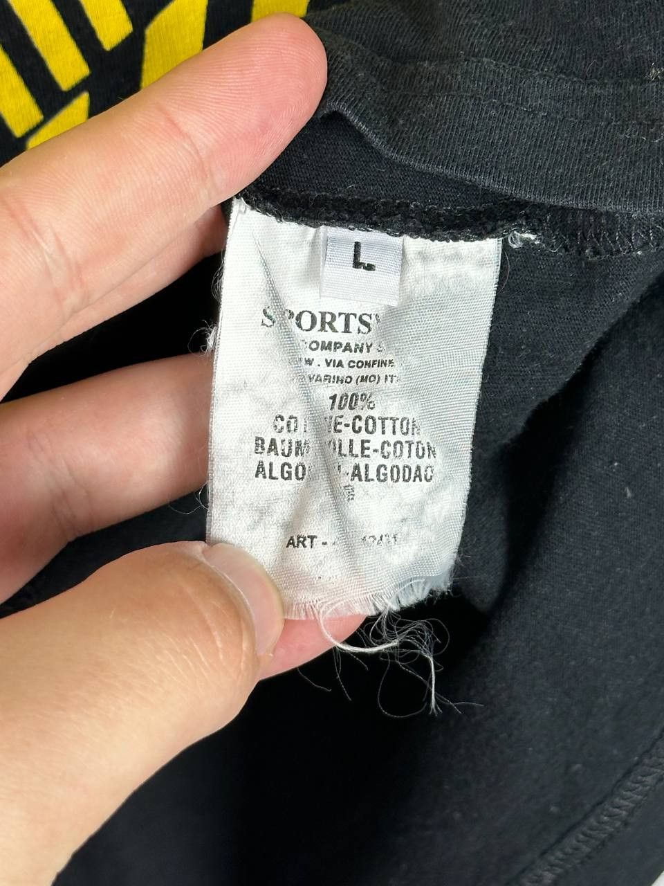 Stone Island Vintage 00s Stone Island Denims Big Logo Black T Shirt Size US L / EU 52-54 / 3 - 6 Thumbnail