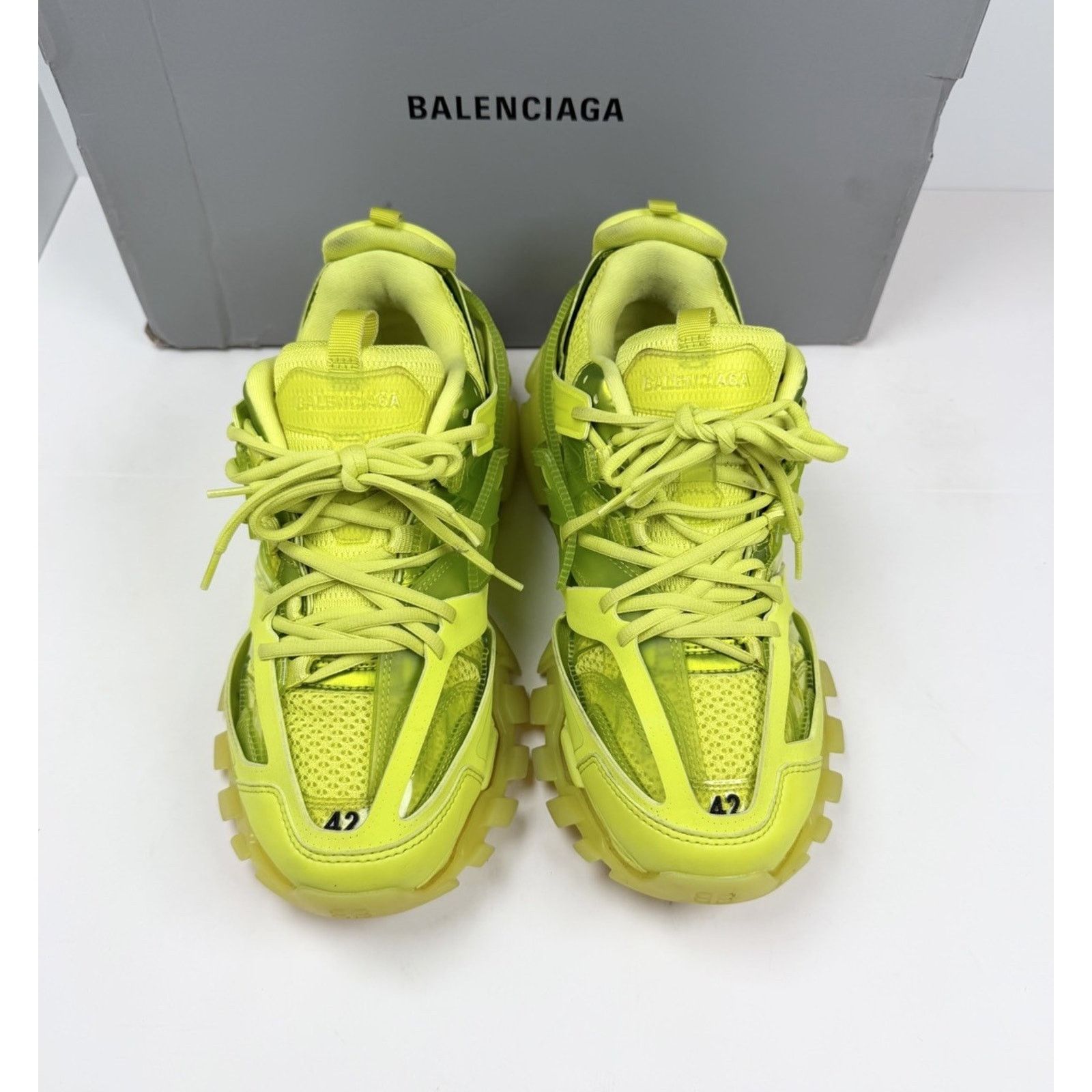 Balenciaga Size 42EU/9US - Balenciaga Track Neon Sneakers Size US 9 / EU 42 - 3 Thumbnail
