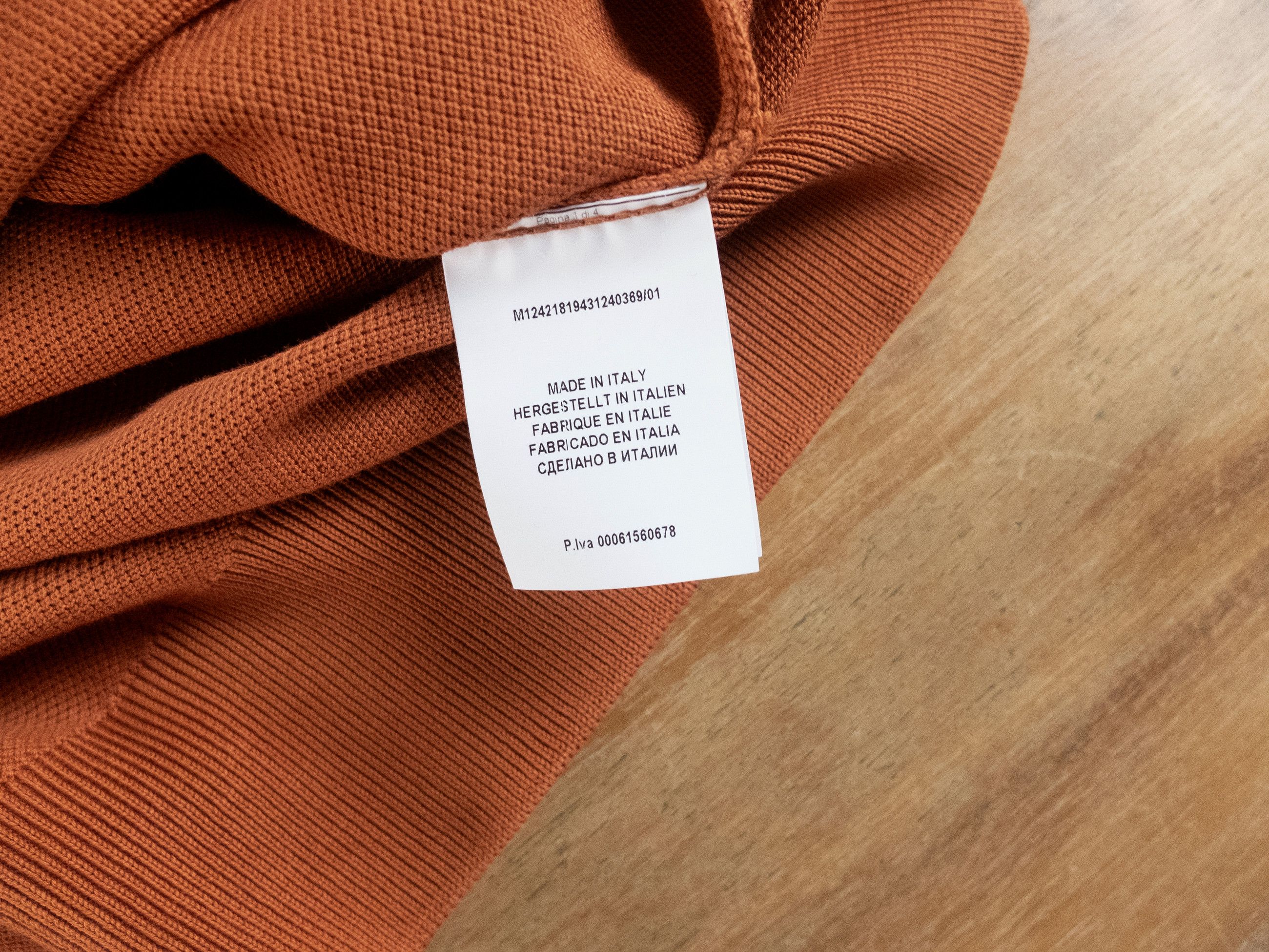 Gran Sasso GRAN SASSO orange vintage organic cotton sweater 3XL Size US XXL / EU 58 / 5 - 6 Thumbnail