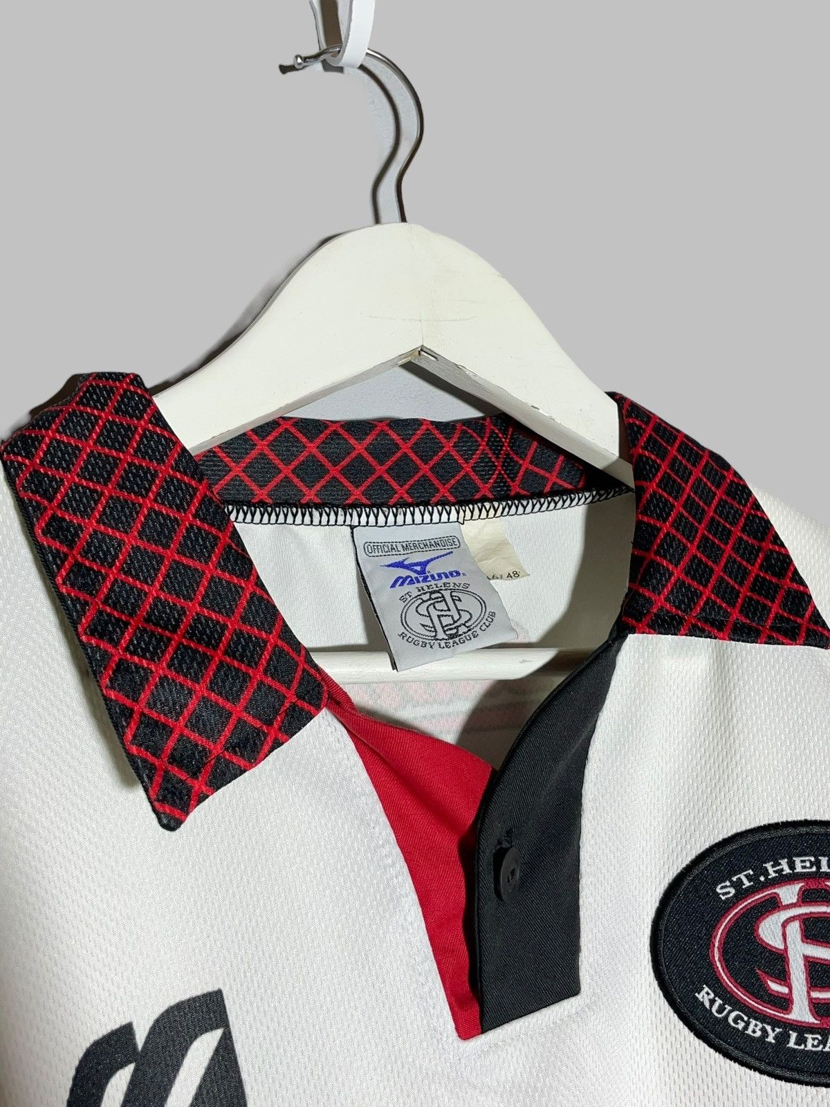 Mizuno St. Helens England Rugby Legue 1997 Mizuno Vintage Rugby Size US XL / EU 56 / 4 - 7 Thumbnail