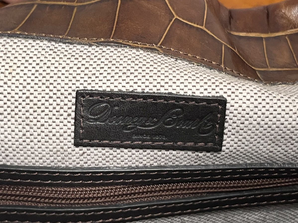 Dooney & Bourke × Vintage Vintage Dooney & Bourke Brown Croc Embossed Shoulder Bag Size ONE SIZE - 5 Thumbnail