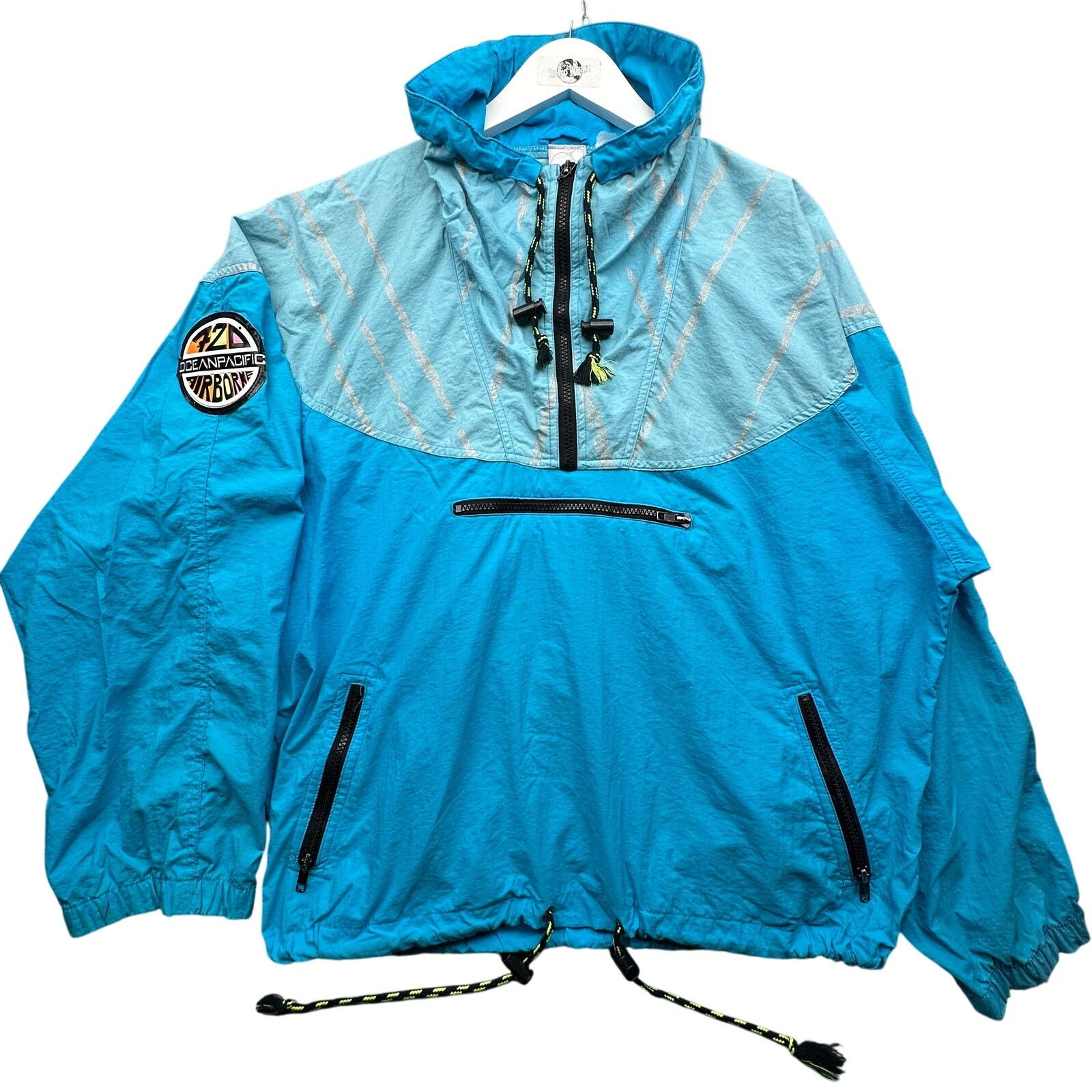 Ocean Pacific Vintage OP Ocean Pacific Airborne Windbreaker Jacket Mens L Size US L / EU 52-54 / 3 - 1 Thumbnail