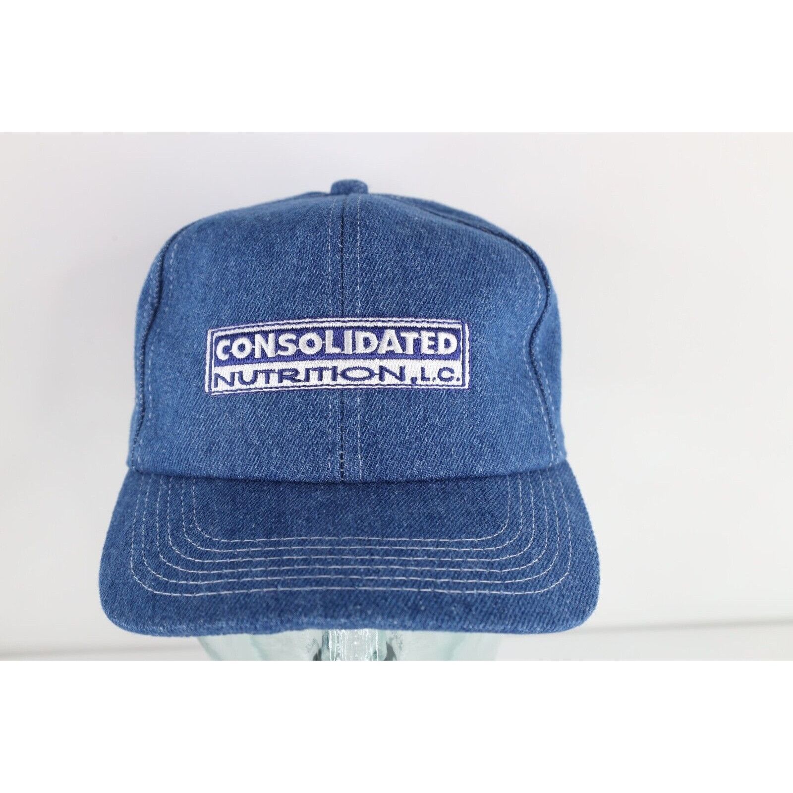 Vintage Deadstock Vintage 80s 90s K Products Nutrition Denim Hat Size ONE SIZE - 1 Thumbnail