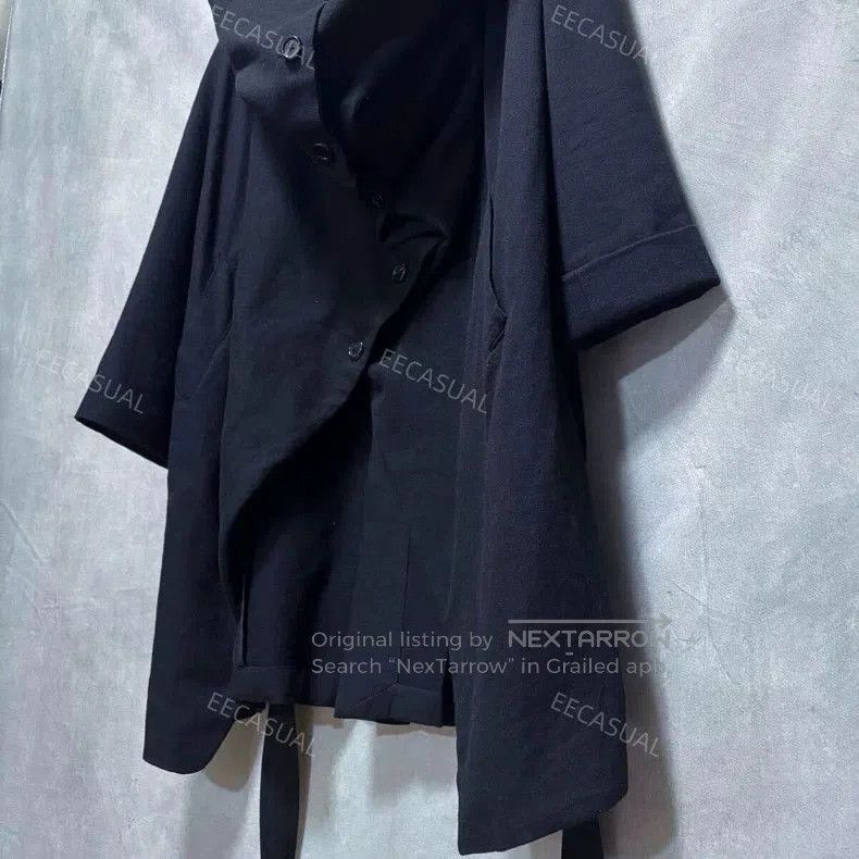 Ann Demeulemeester Black Asymmetric Double. Size US S / EU 44-46 / 1 - 6 Thumbnail
