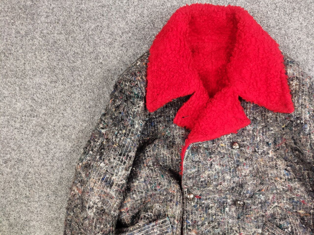 Japanese Brand Ultra rare Vintage 80s Jean Fixo Packing Felt Peacoat Jacket Size US L / EU 52-54 / 3 - 11 Thumbnail