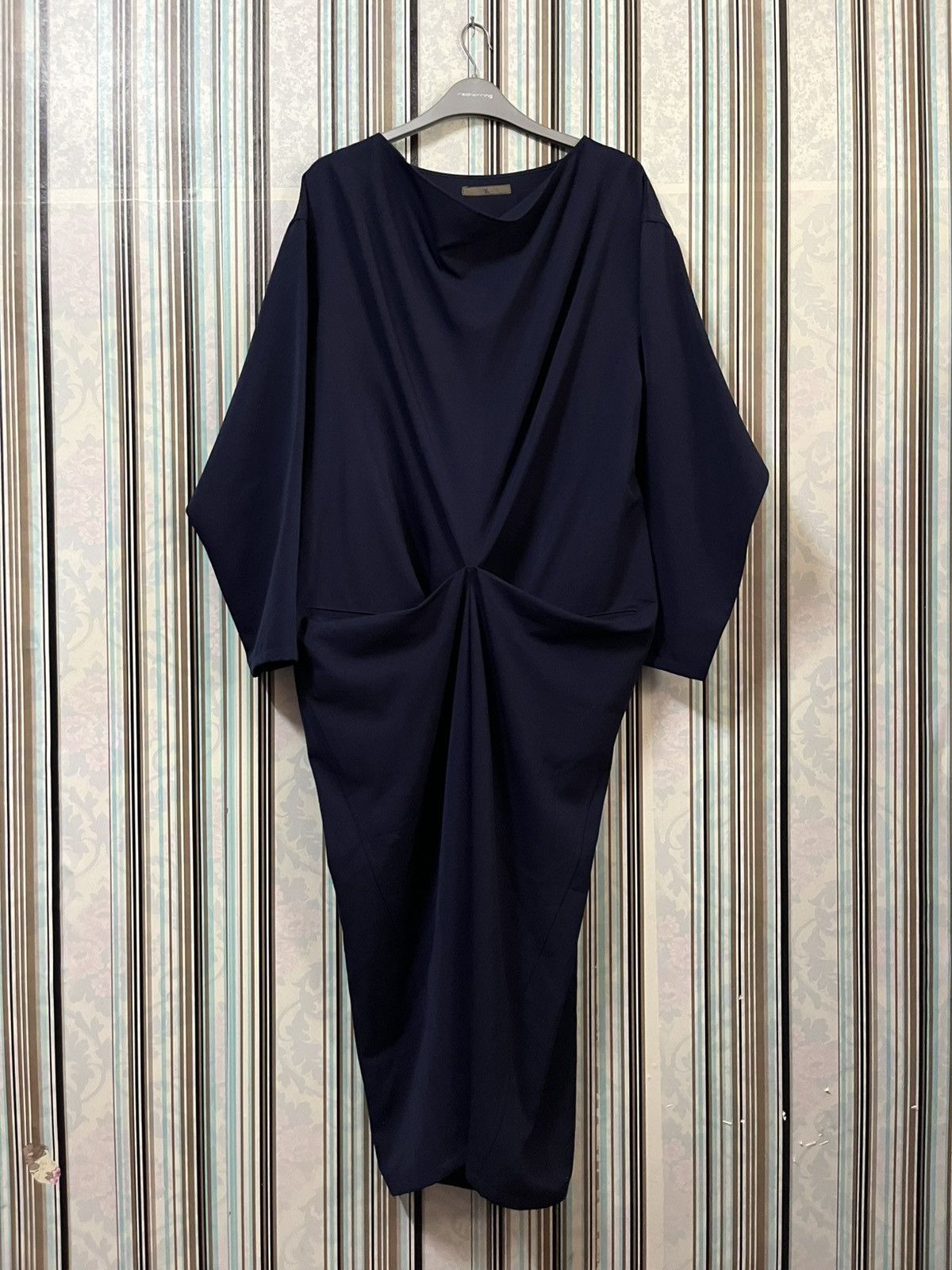 Y's 1970s Yohji Yamamoto cocoon twist asymmetry dress #F4 Size M / US 6-8 / IT 42-44 - 2 Thumbnail