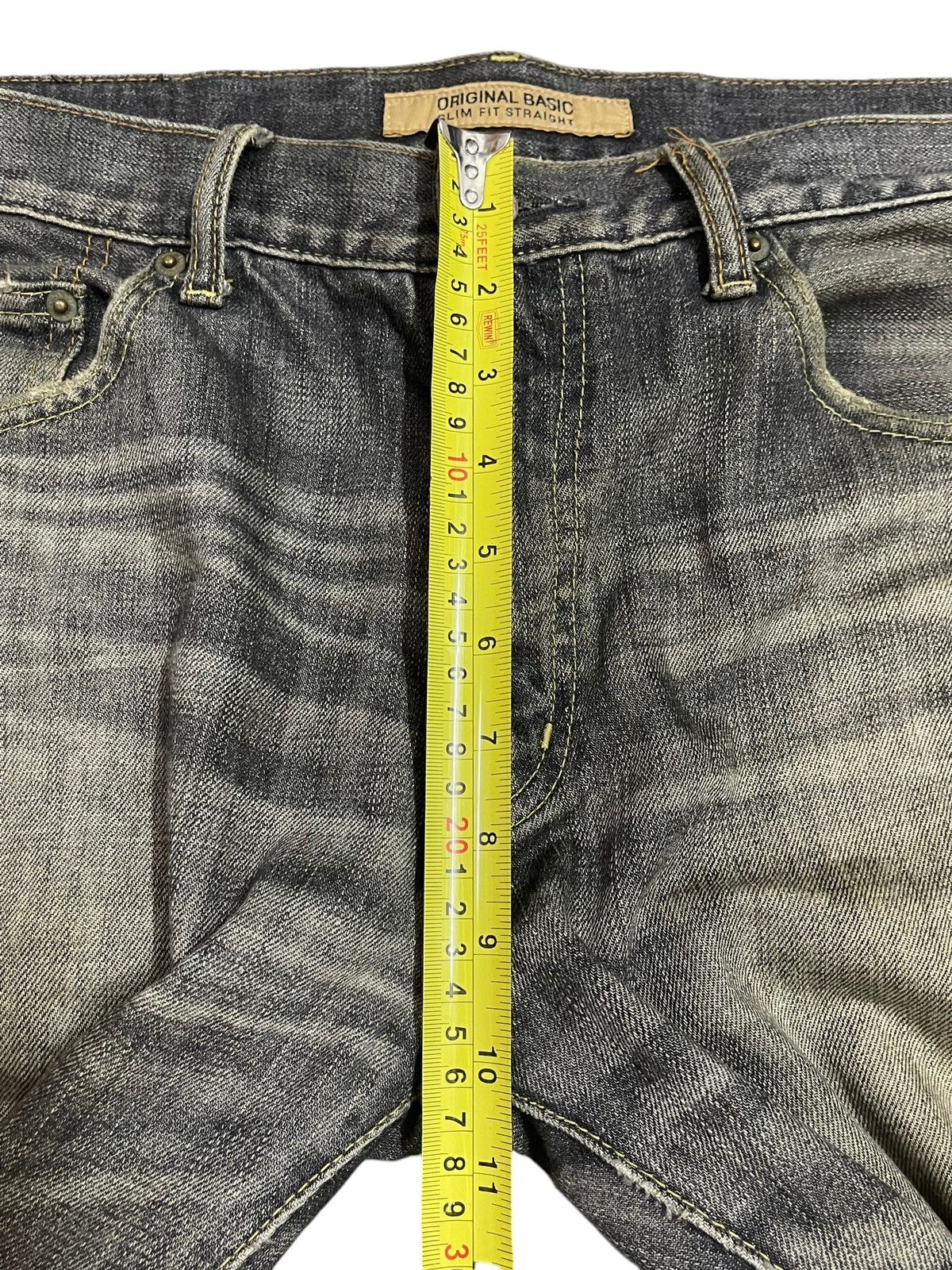 Uniqlo Vintage Japanese Uniqlo Mud Faded Wash Distress Style Jeans Size US 34 / EU 50 - 14 Thumbnail