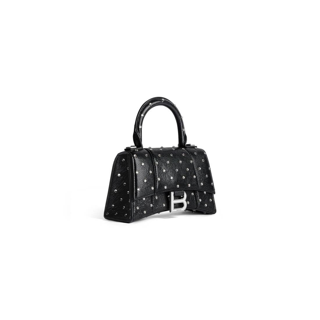 Balenciaga o1srvl11e0425 Size: OS / Hourglass XS Handbag Rhinestones Size ONE SIZE - 2 Thumbnail