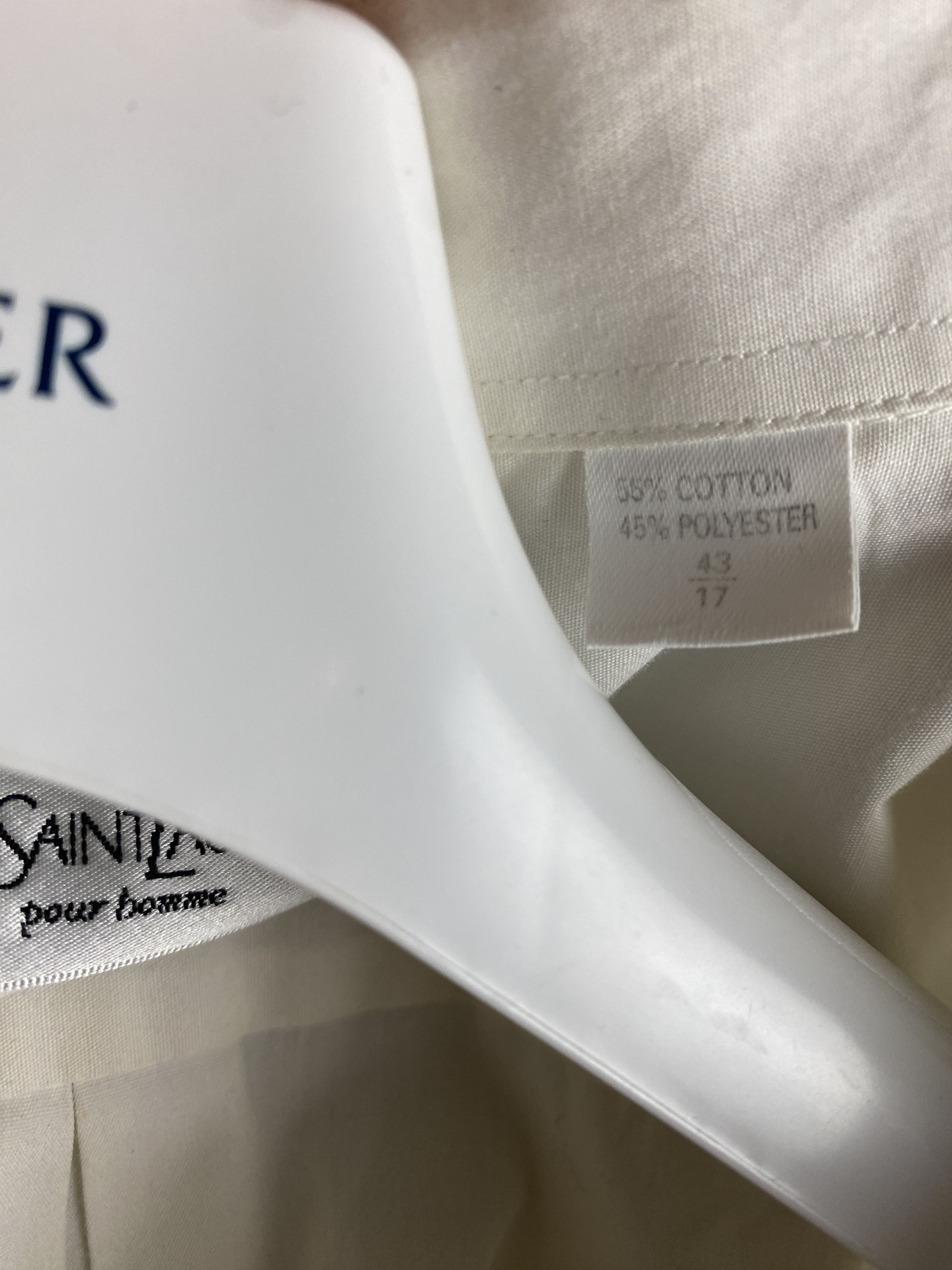 Yves Saint Laurent YSL Yves Saint Laurent small logo casual formal shirt Size US XL / EU 56 / 4 - 4 Thumbnail
