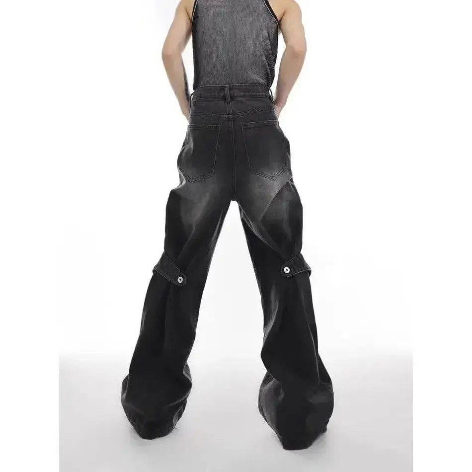 Japanese Brand Niche Crop Design Variable Flare Jeans Size US 30 / EU 46 - 2 Thumbnail